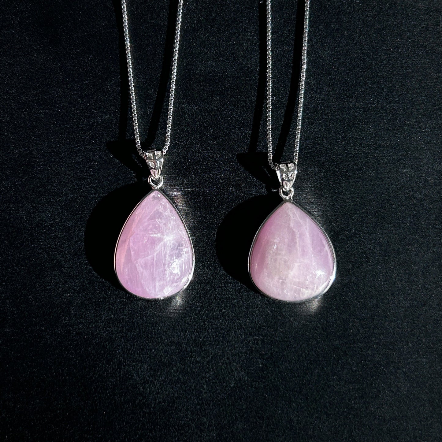 Rare Kunzite Cat Eye's Flash 925 Sterling Silver Pendant (chain excluded)