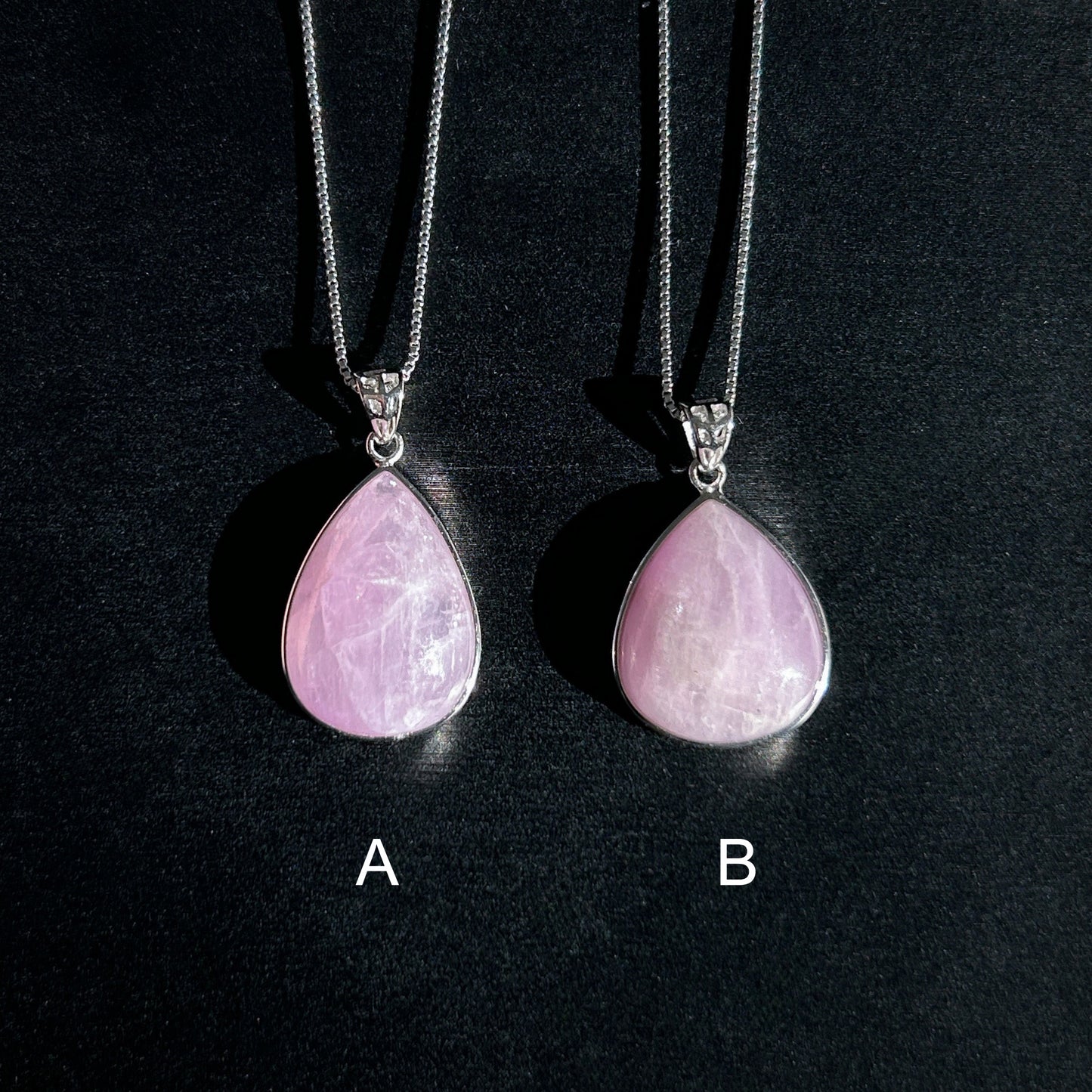 Rare Kunzite Cat Eye's Flash 925 Sterling Silver Pendant (chain excluded)