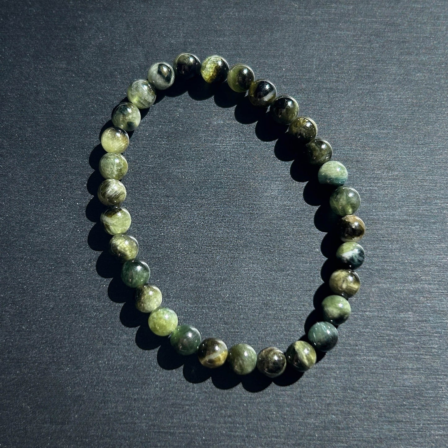 Natural Green Tourmaline Bracelet in 6MM