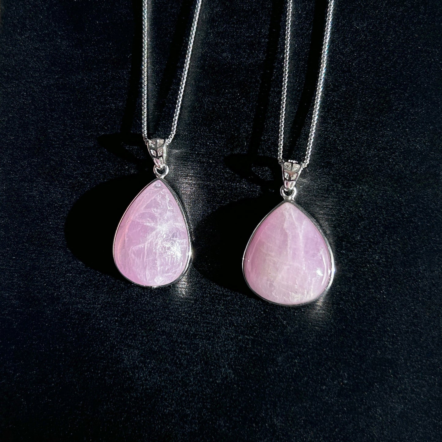 Rare Kunzite Cat Eye's Flash 925 Sterling Silver Pendant (chain excluded)