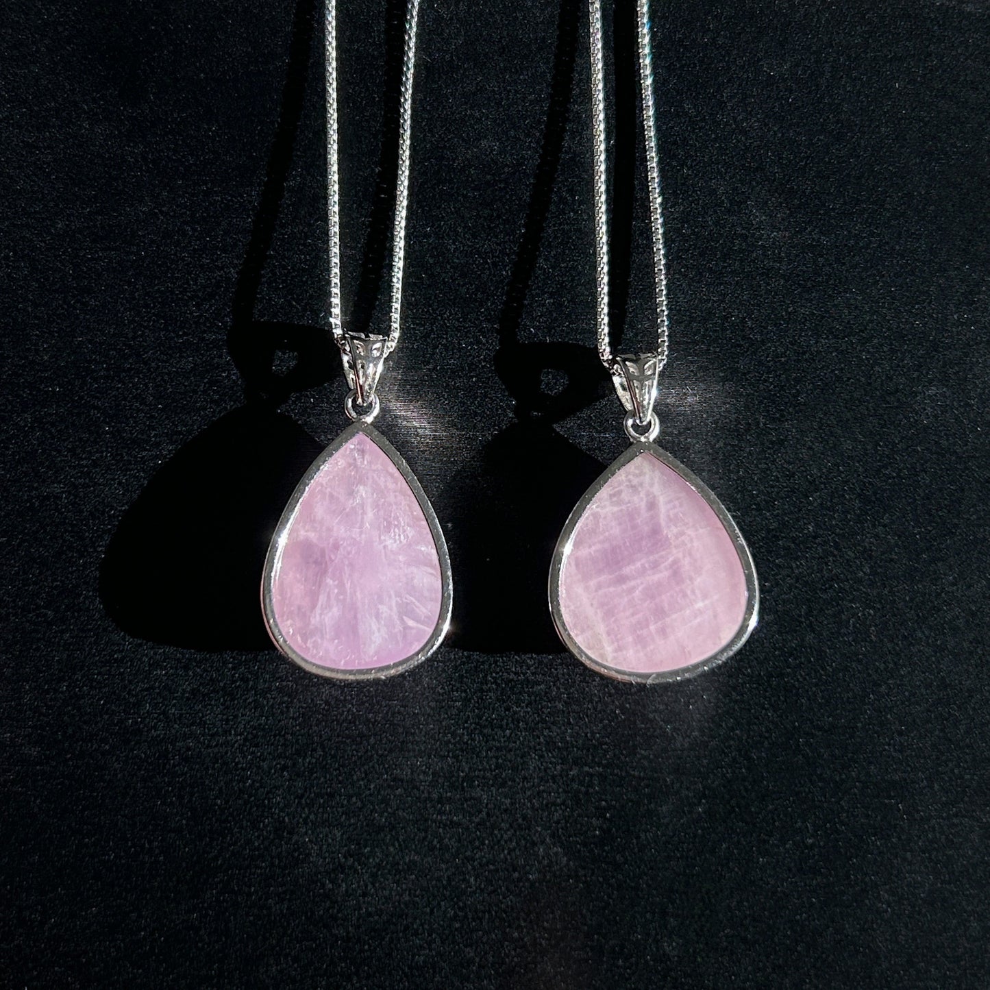 Rare Kunzite Cat Eye's Flash 925 Sterling Silver Pendant (chain excluded)