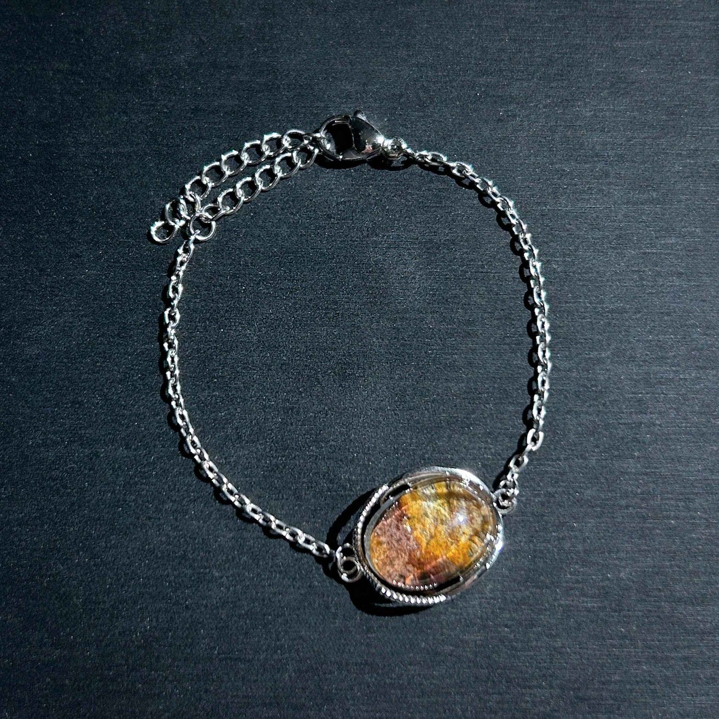 Garden Quartz Adjustable Silver Bracelet