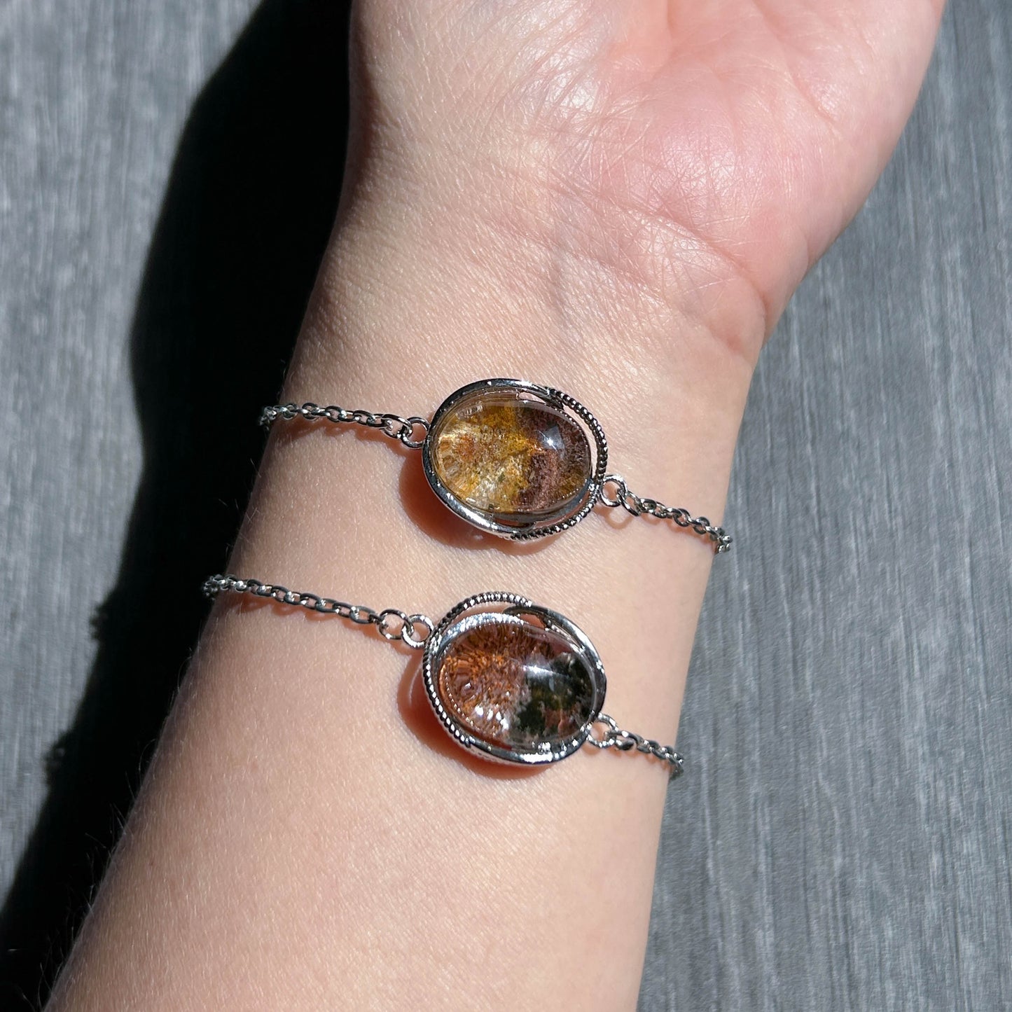 Garden Quartz Adjustable Silver Bracelet
