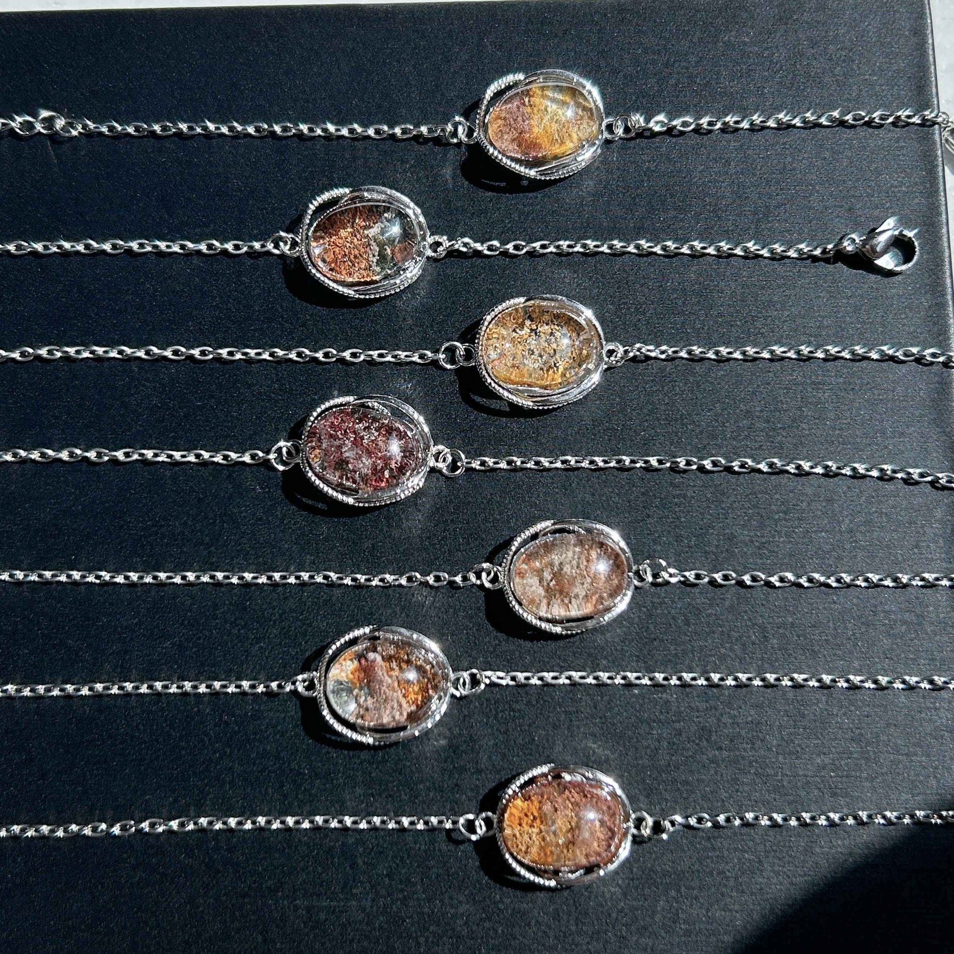 Garden Quartz Adjustable Silver Bracelet