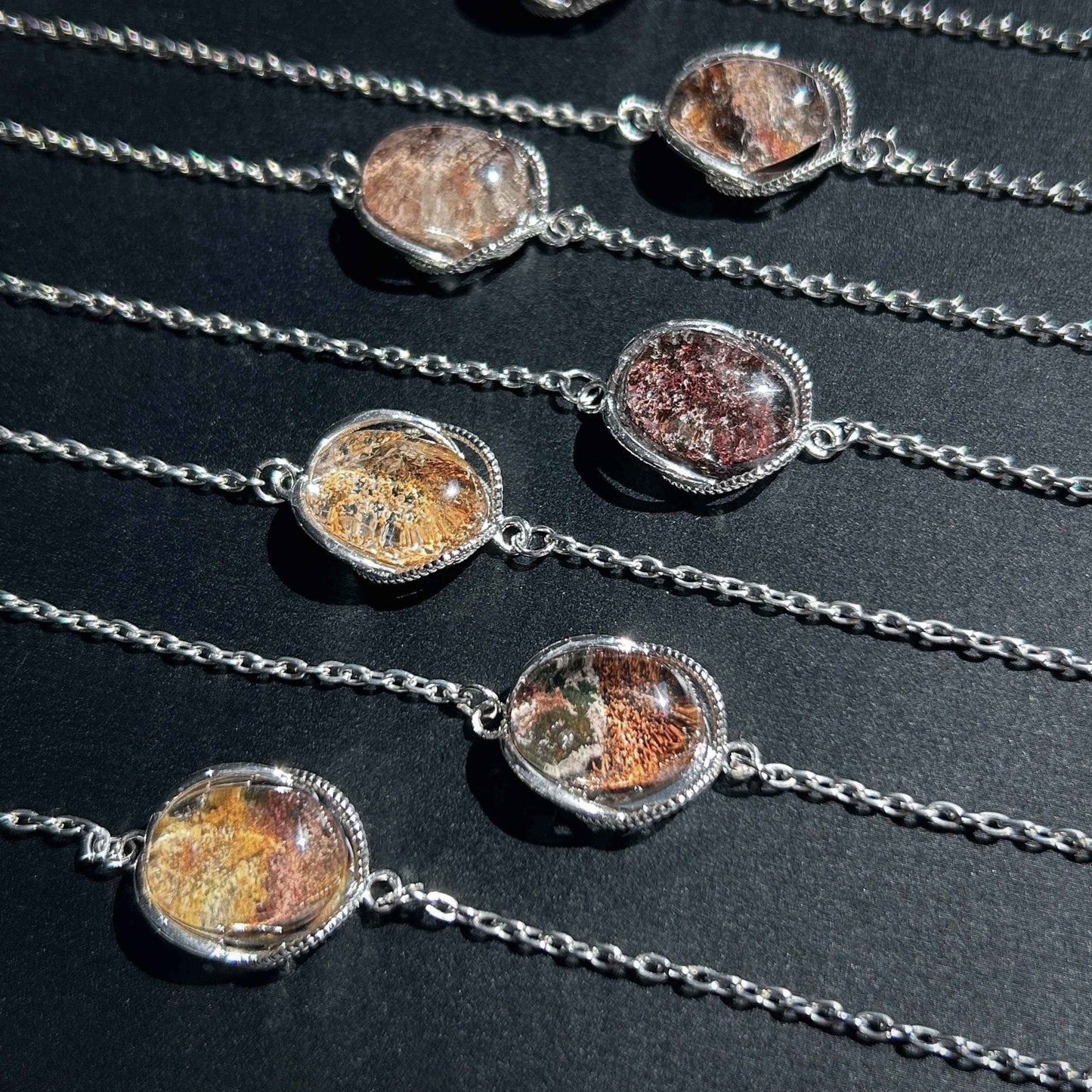Garden Quartz Adjustable Silver Bracelet