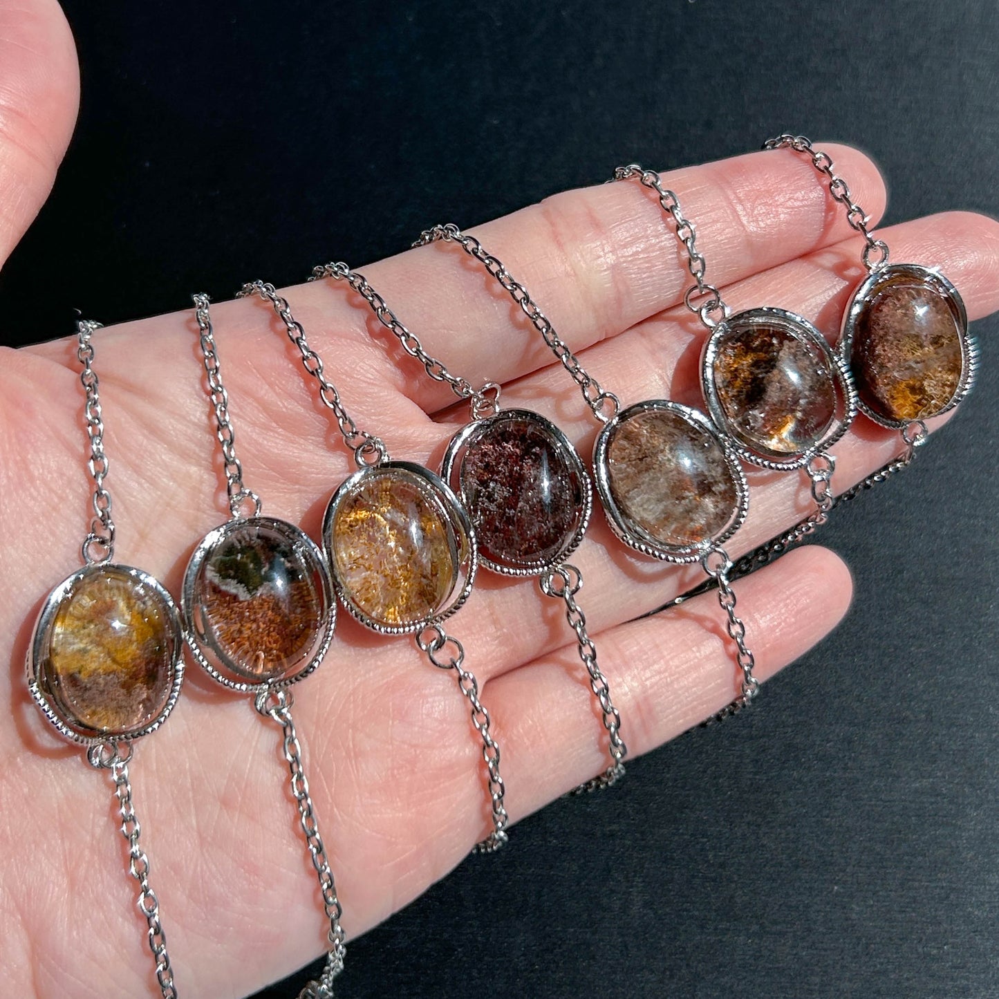 Garden Quartz Adjustable Silver Bracelet