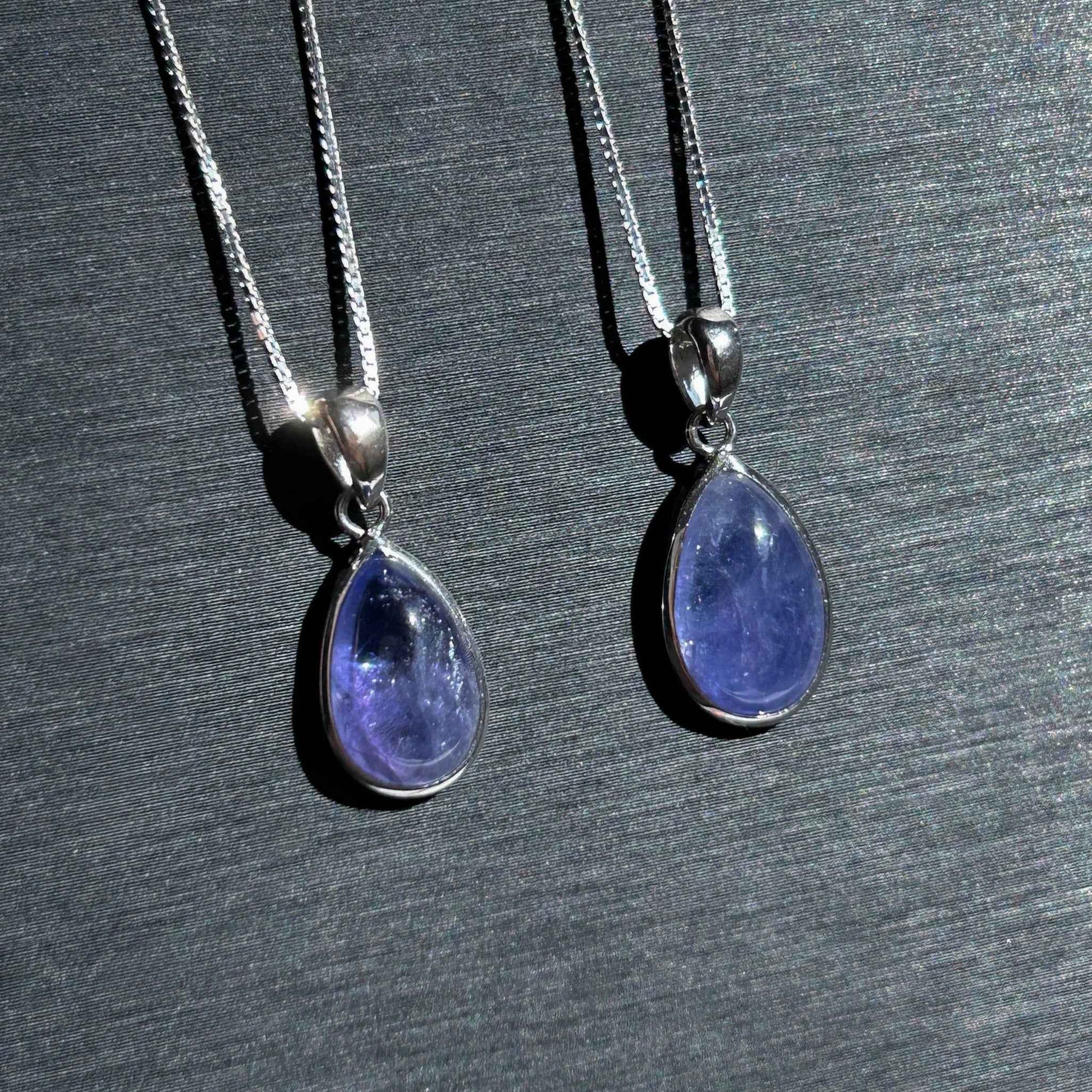High Quality Tanzanite 925 Sterling Silver Small Pendant (chain excluded)