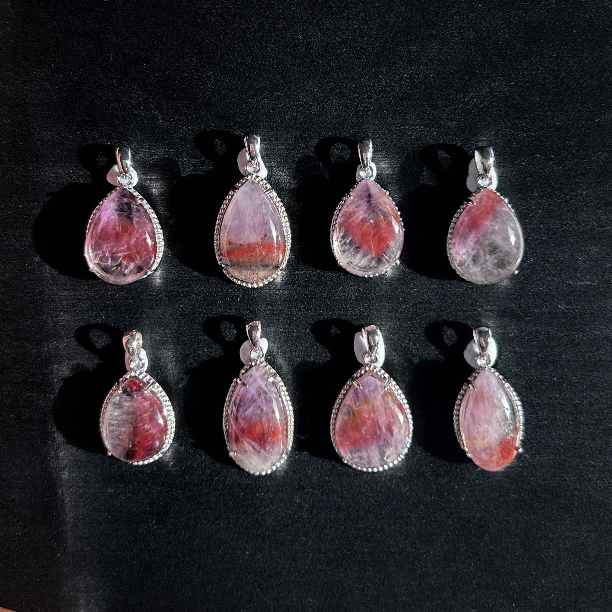 Rare Natural Auralite23 925 Sterling Silver Small Pendant (chain excluded)