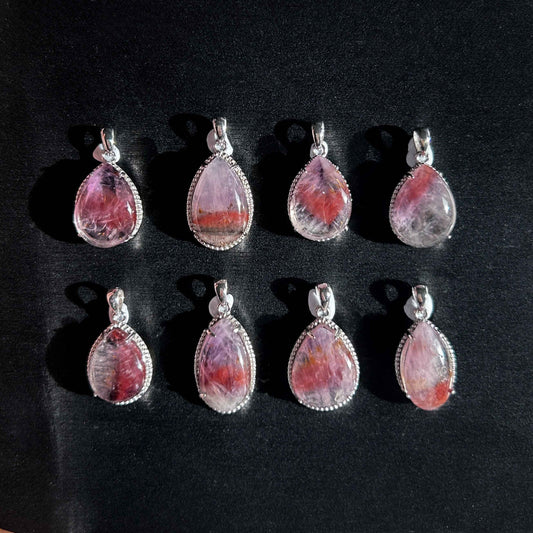 Rare Natural Auralite23 925 Sterling Silver Small Pendant (chain excluded)