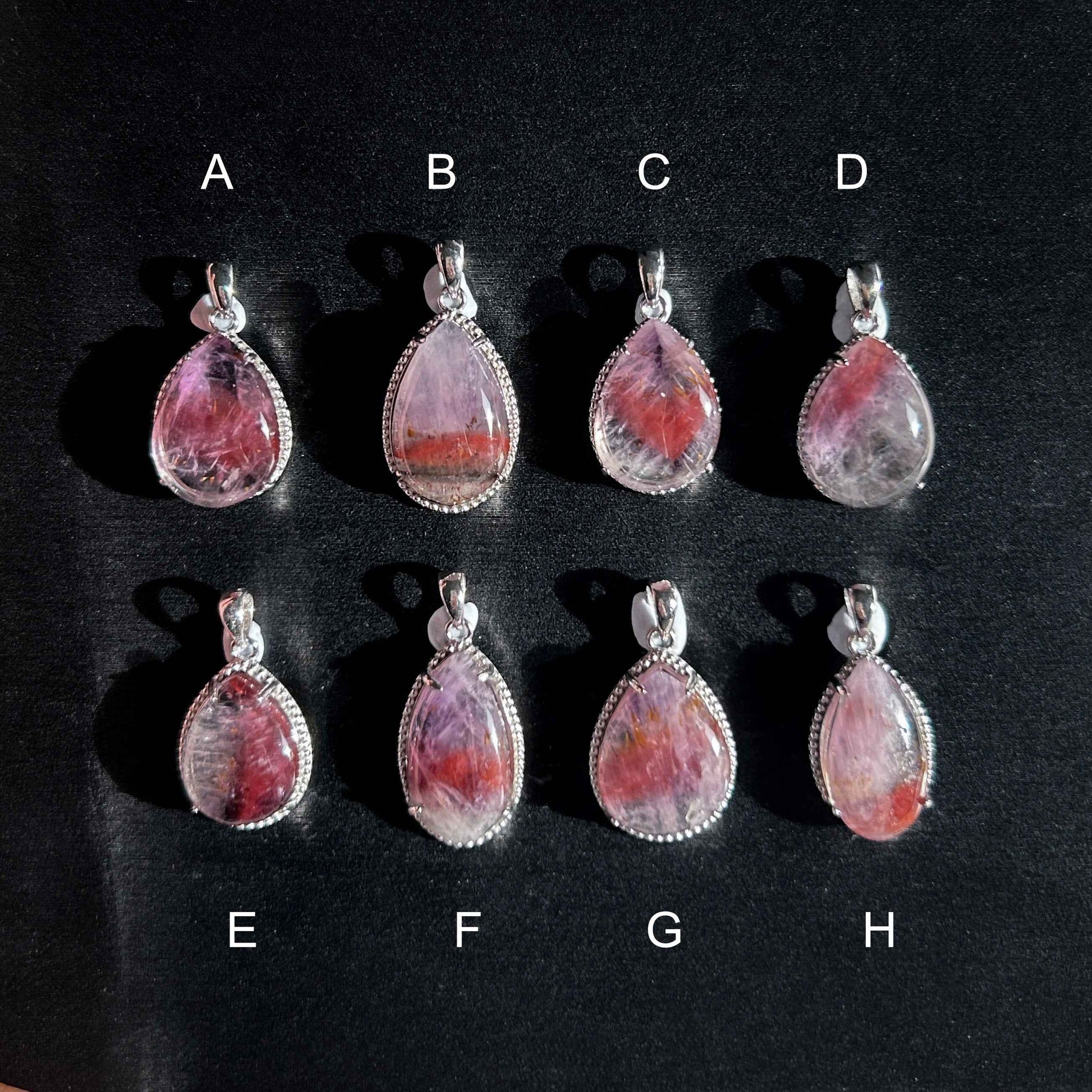 Rare Natural Auralite23 925 Sterling Silver Small Pendant (chain excluded)