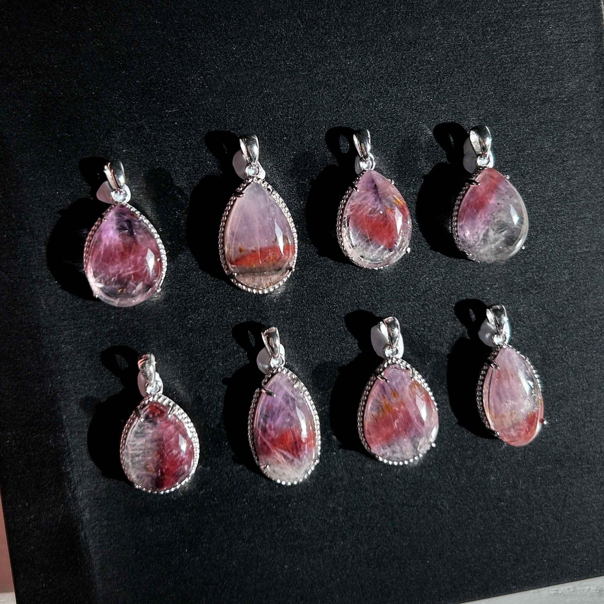 Rare Natural Auralite23 925 Sterling Silver Small Pendant (chain excluded)