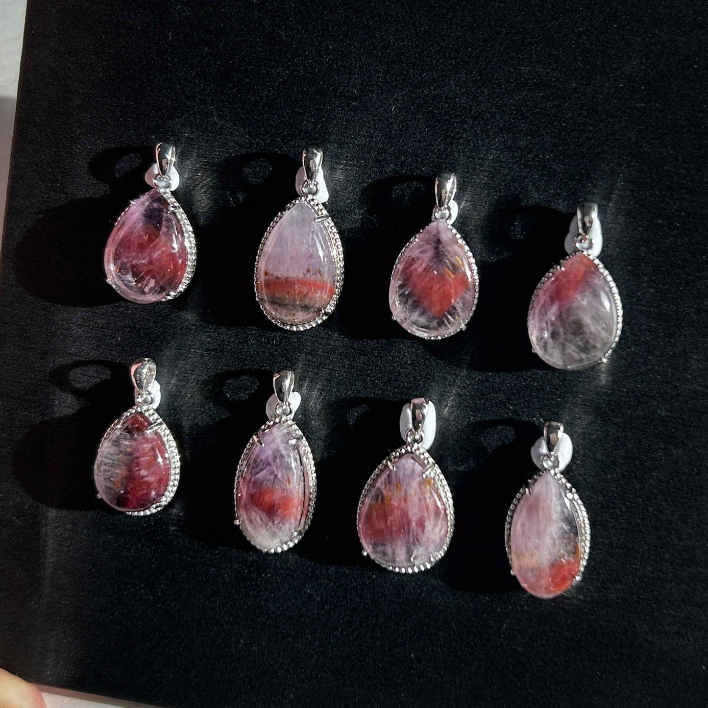 Rare Natural Auralite23 925 Sterling Silver Small Pendant (chain excluded)