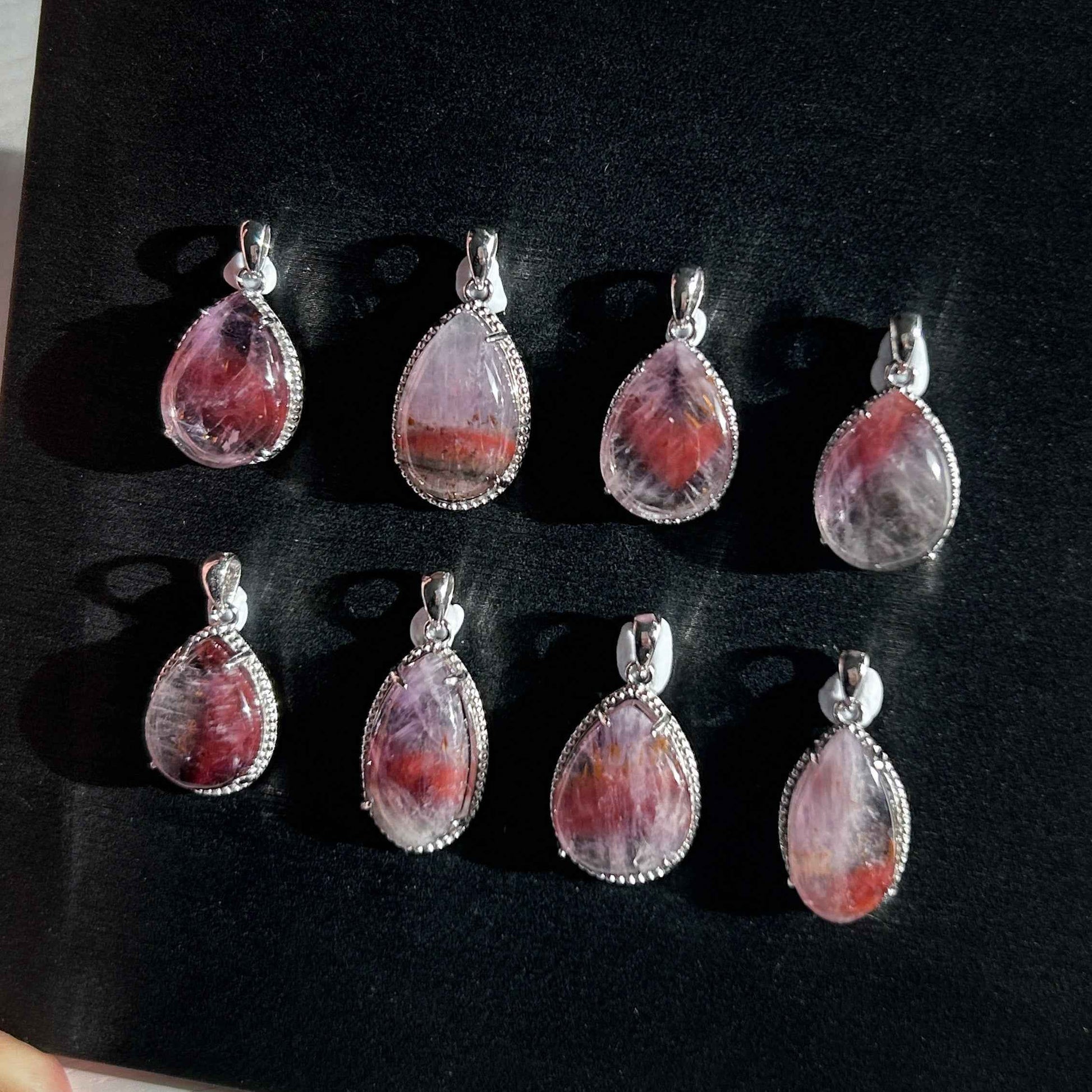 Rare Natural Auralite23 925 Sterling Silver Small Pendant (chain excluded)