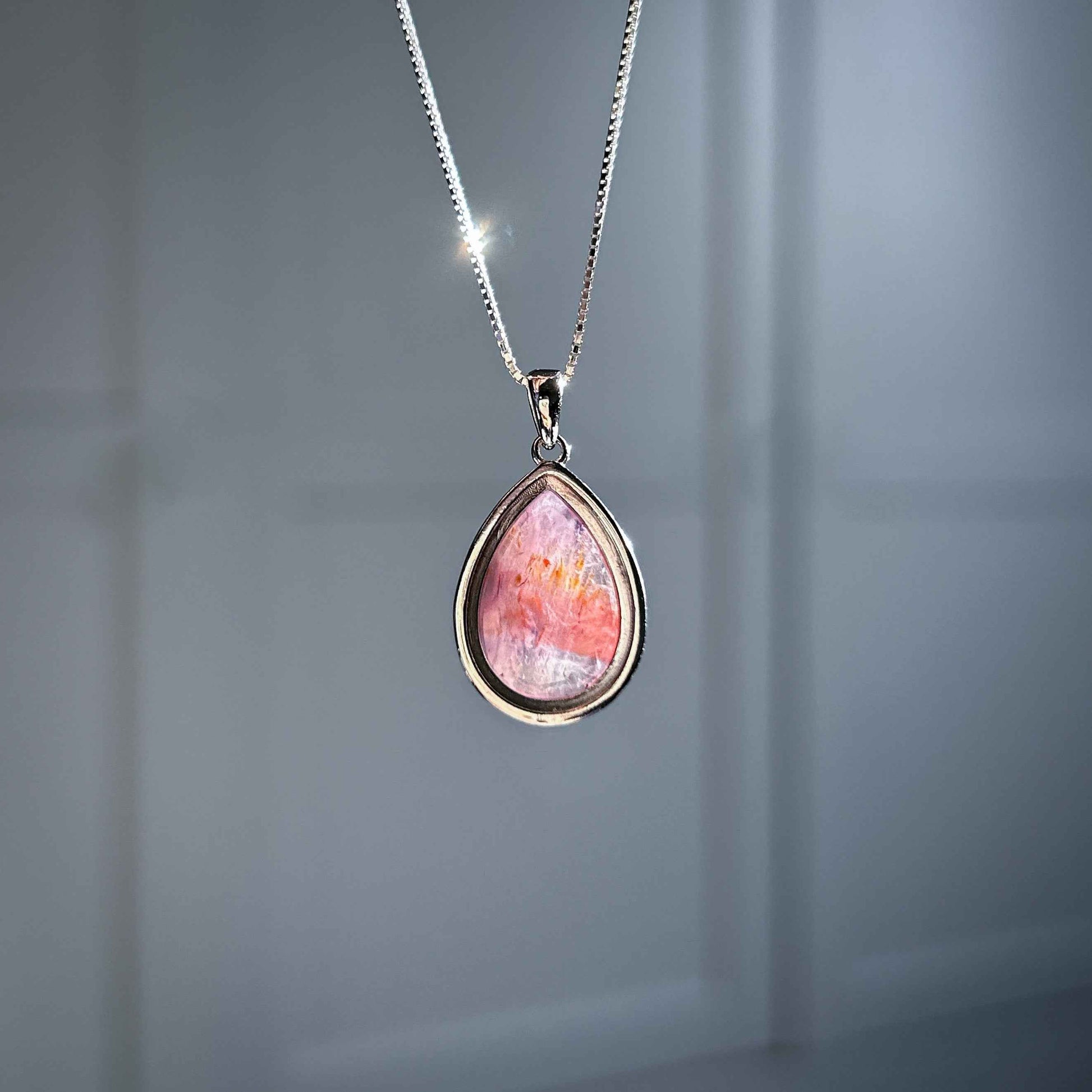 Rare Natural Auralite23 925 Sterling Silver Small Pendant (chain excluded)