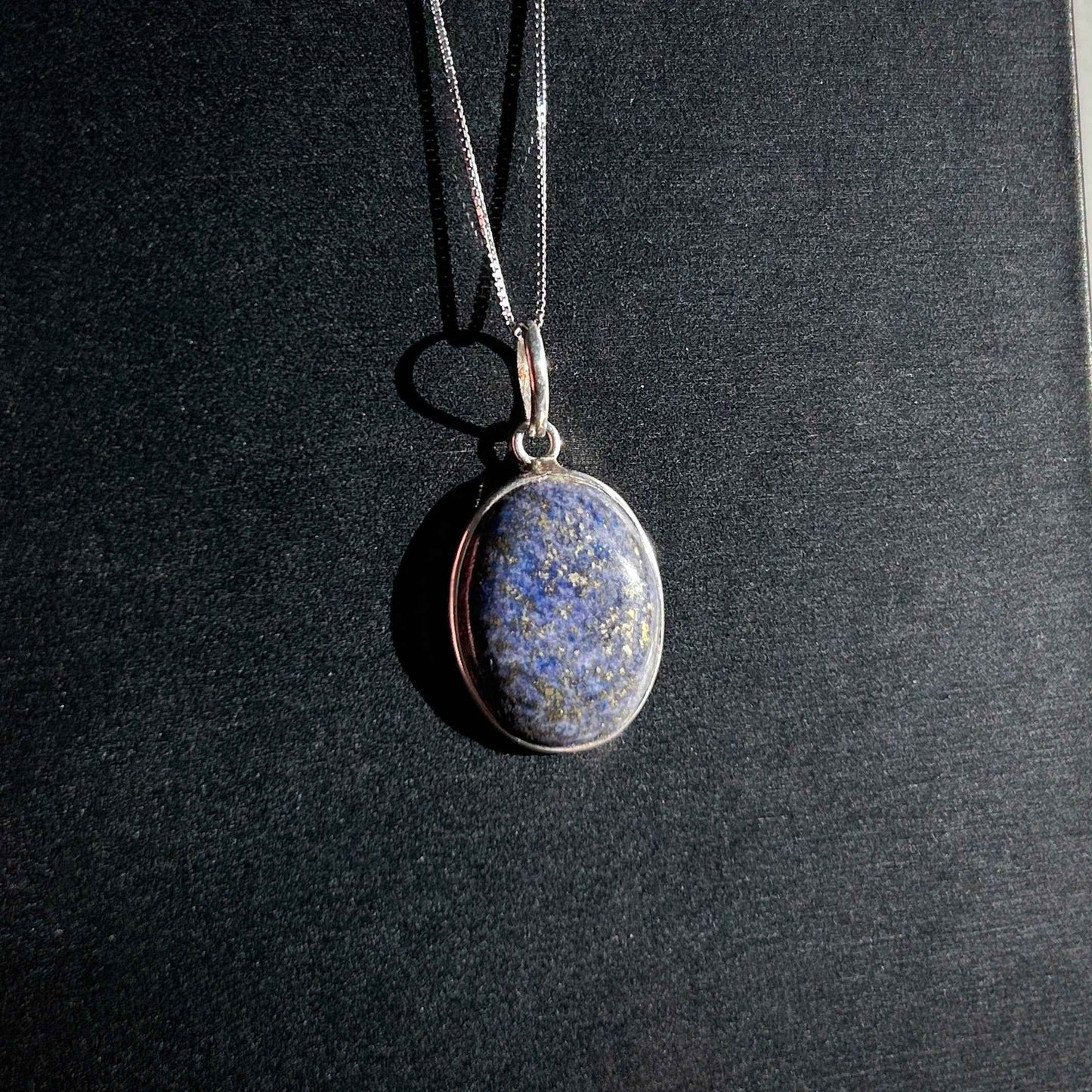 Lapis Lazuli 925 Sterling Silver Pendant (chain excluded)