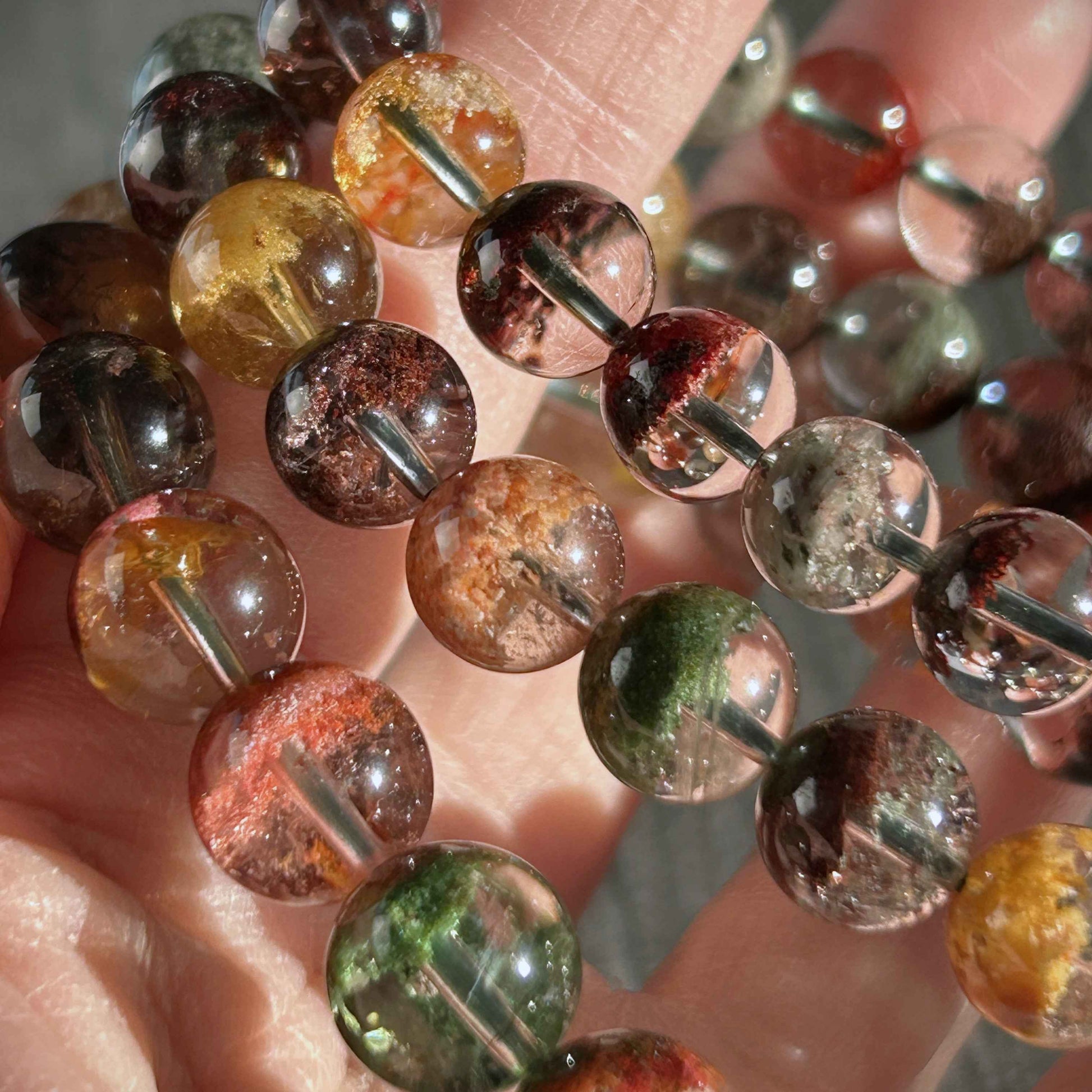 Top Quality Garden Quartz Phantom Quartz Bracelet in 8 to 10MM