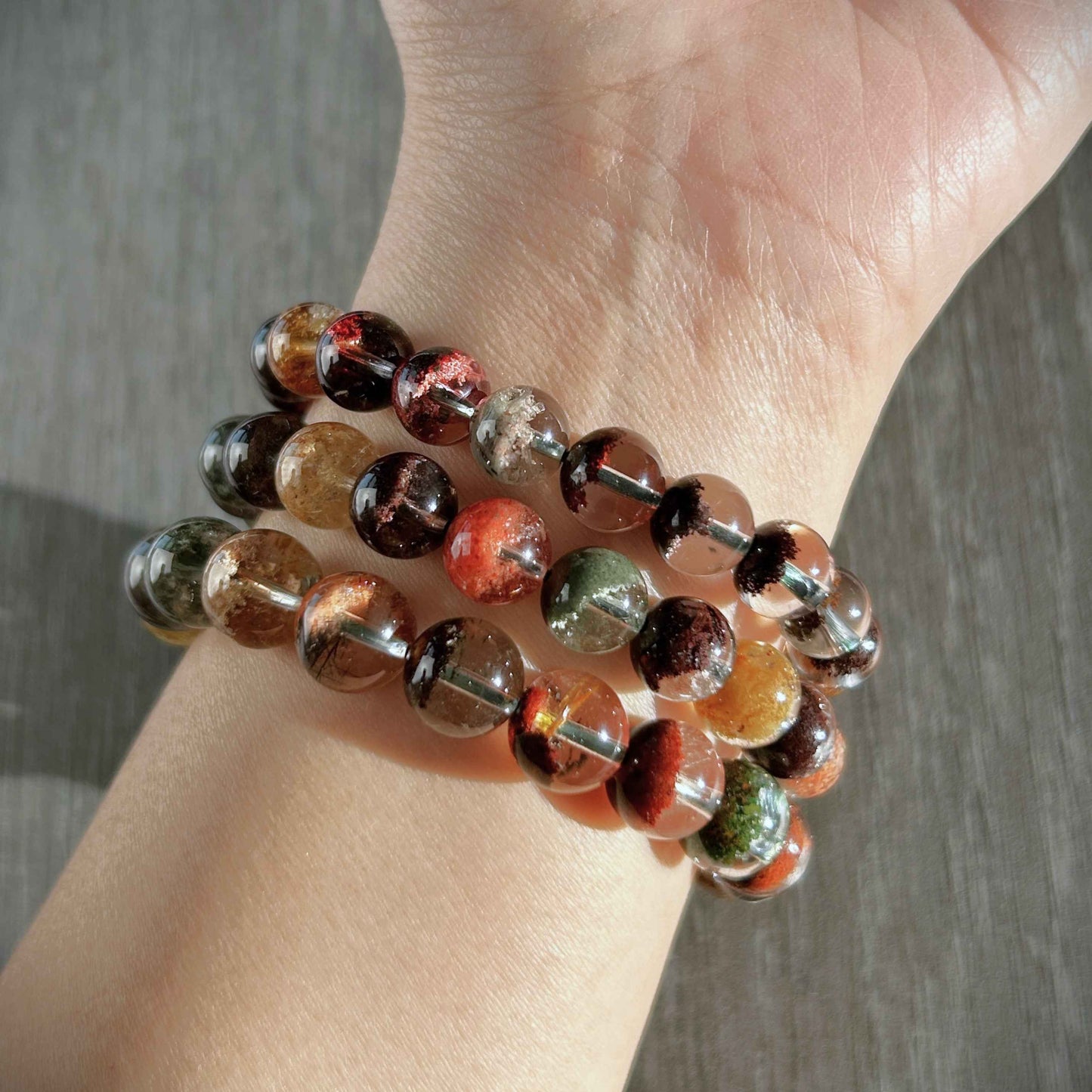 Top Quality Garden Quartz Phantom Quartz Bracelet in 8 to 10MM