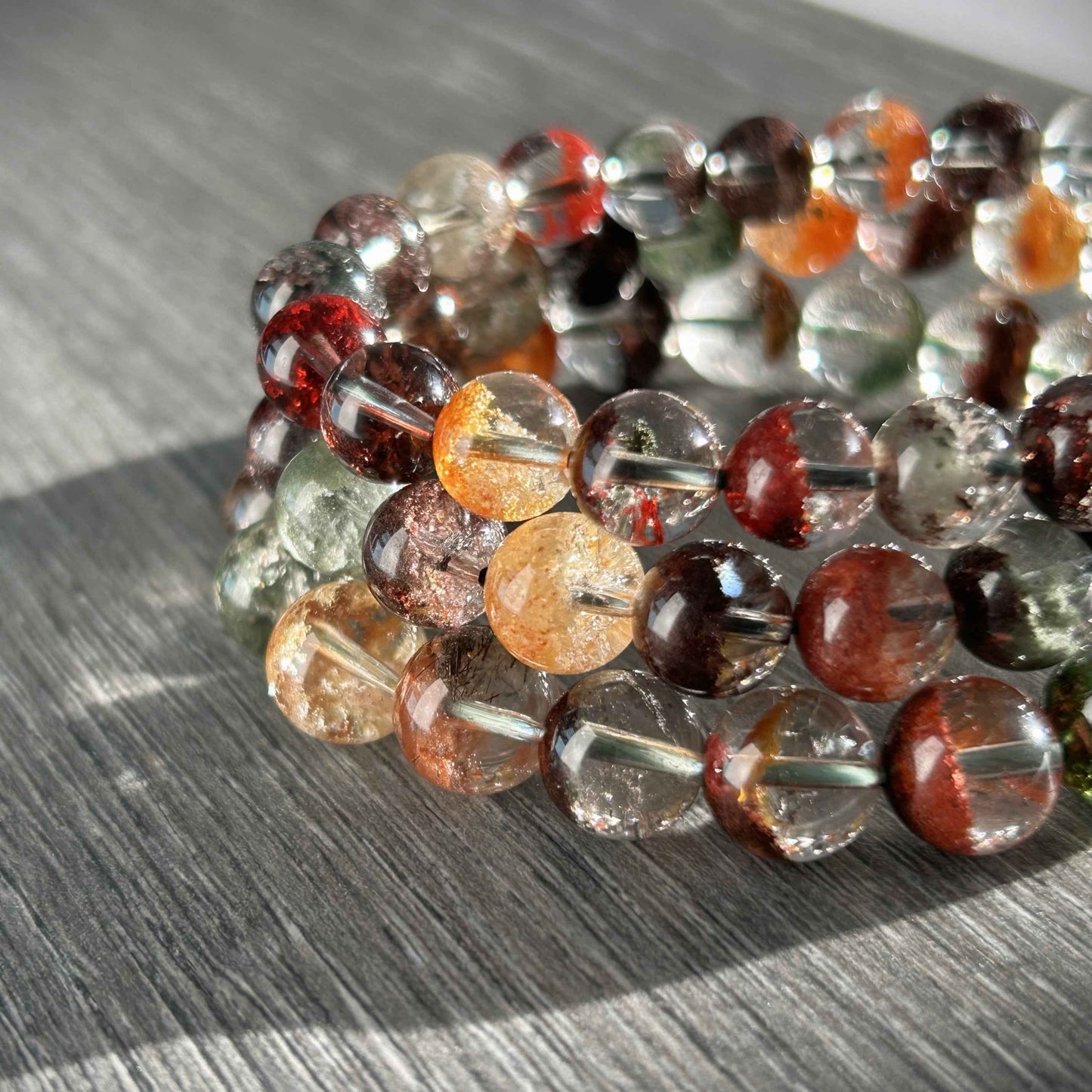 Top Quality Garden Quartz Phantom Quartz Bracelet in 8 to 10MM