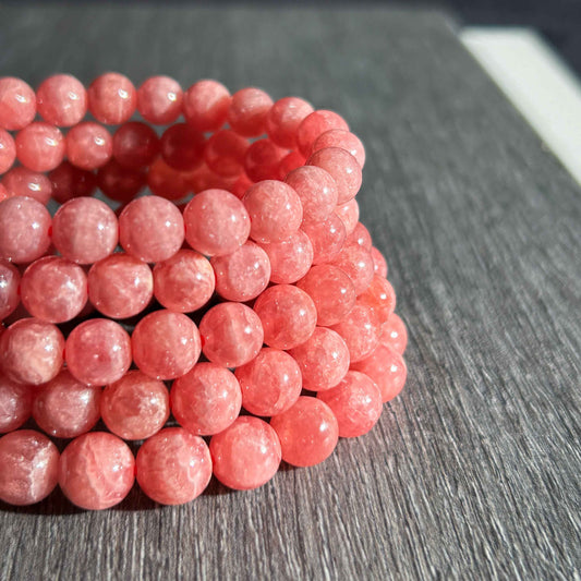 High Quality Natural Rhodochrosite Bracelet in 7 to 9MM