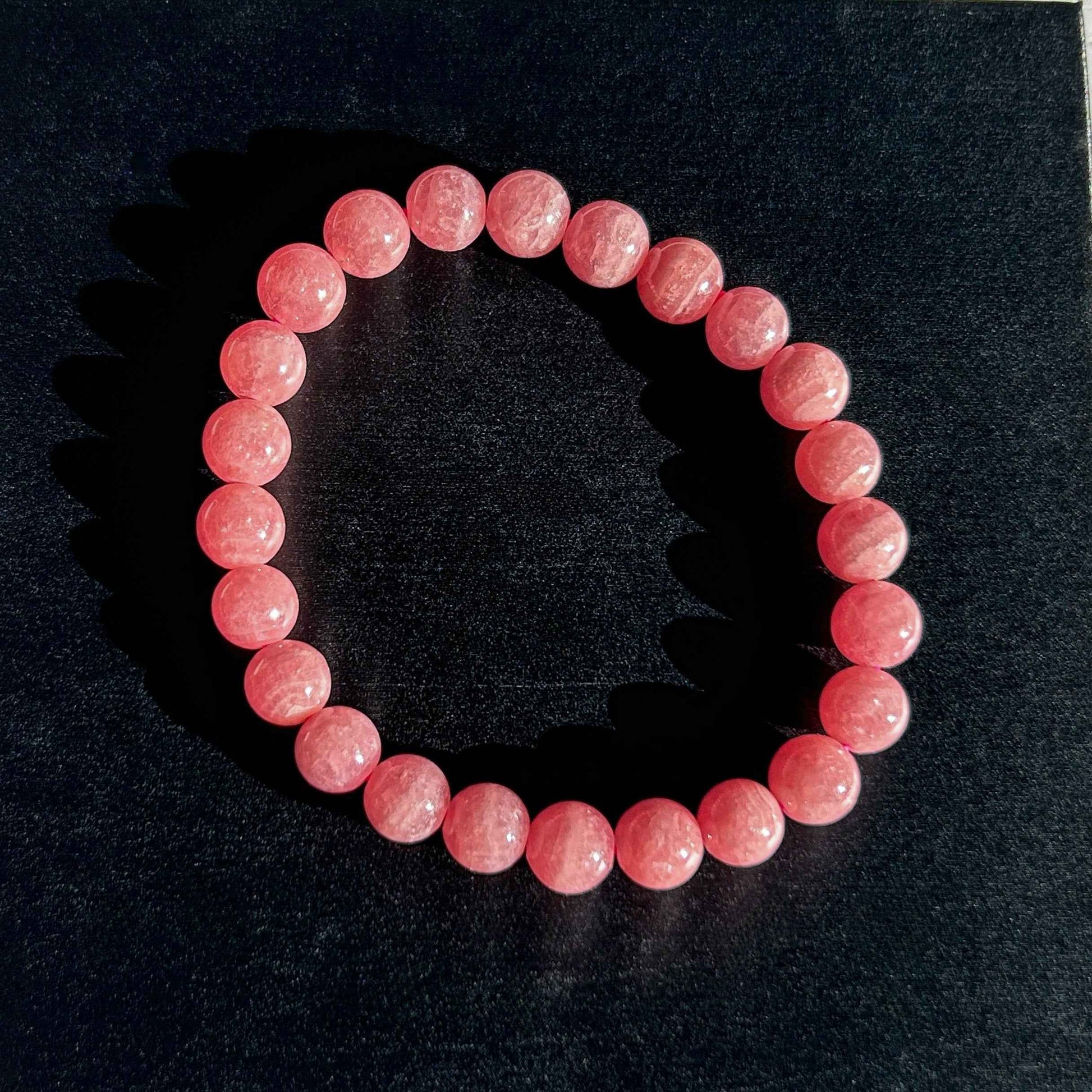 High Quality Natural Rhodochrosite Bracelet in 7 to 9MM