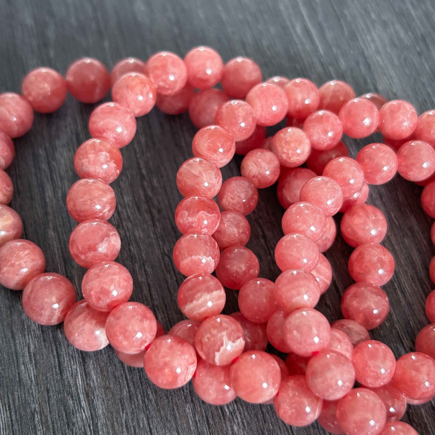 High Quality Natural Rhodochrosite Bracelet in 7 to 9MM