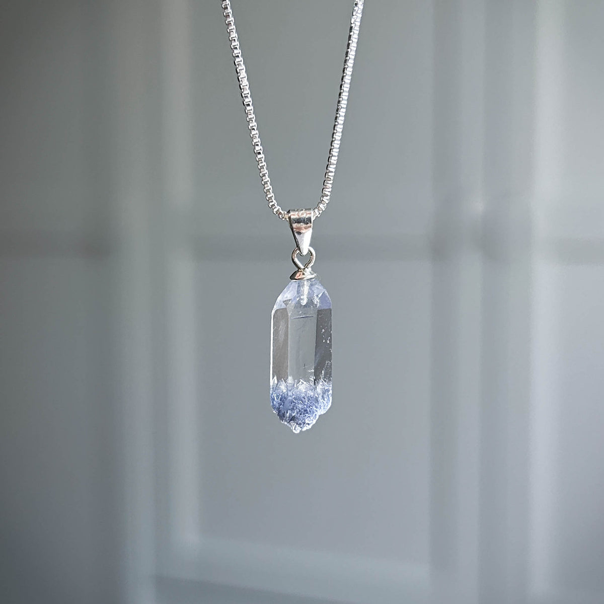 Top Quality Dumortierite 925 Sterling Silver Mini Pendant
