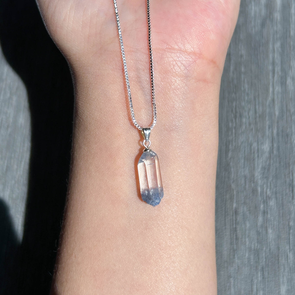 Top Quality Dumortierite 925 Sterling Silver Mini Pendant