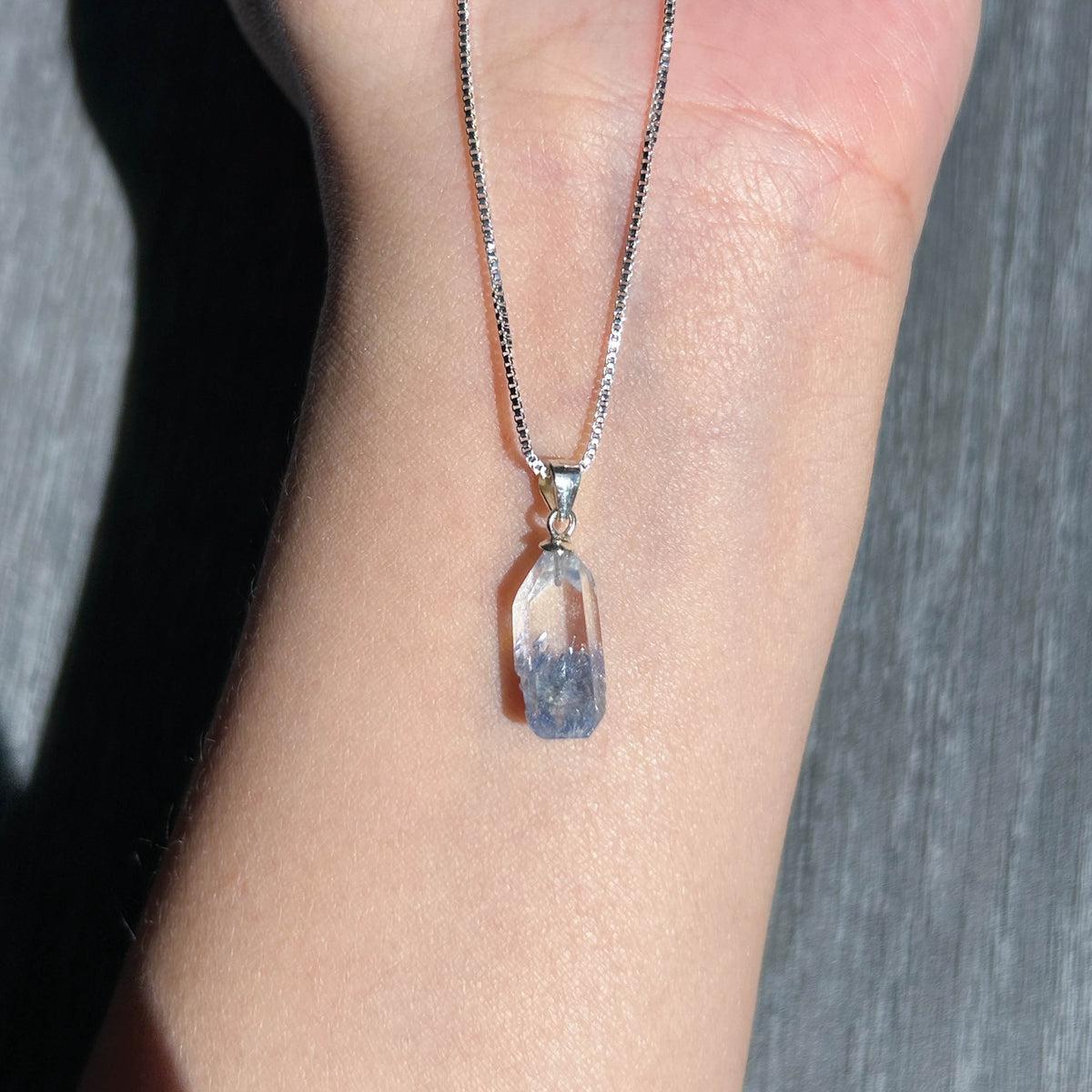 Top Quality Dumortierite 925 Sterling Silver Mini Pendant