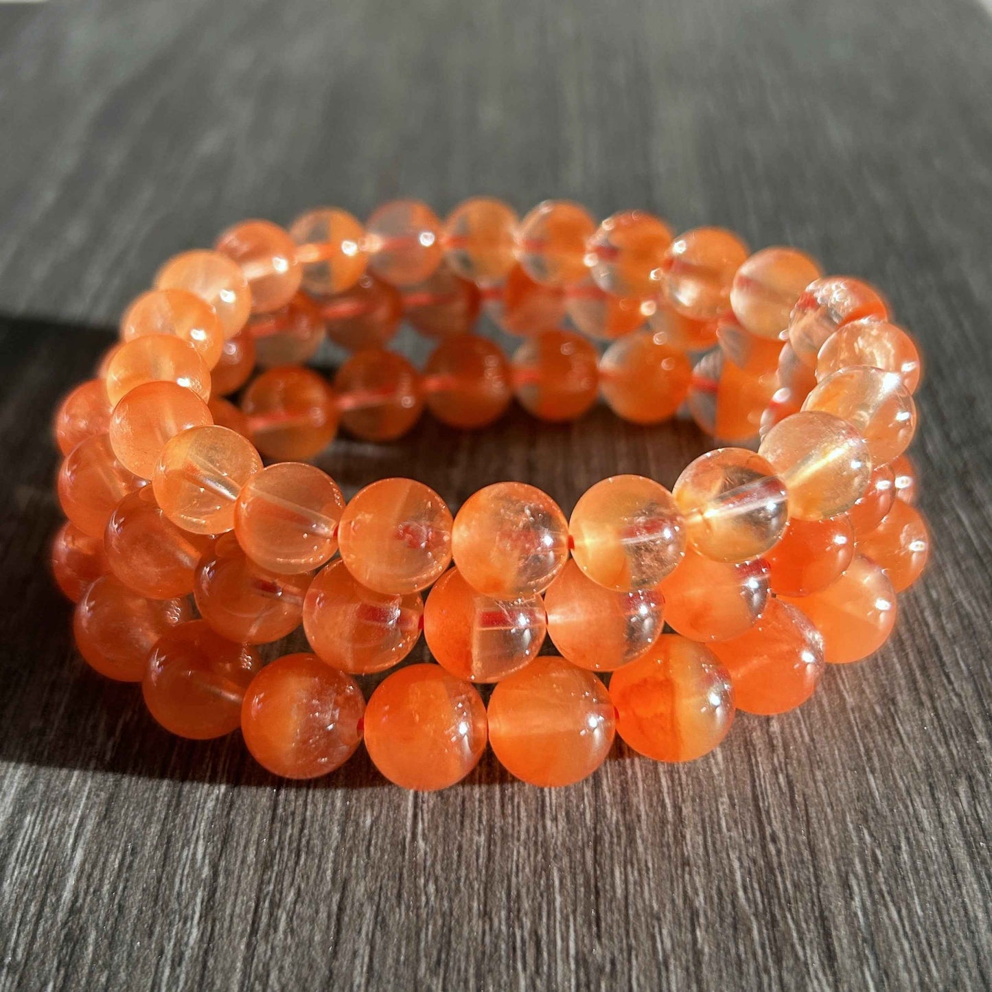 Top Quality Red Rutilated Quartz Bracelet in 8 to 10MM