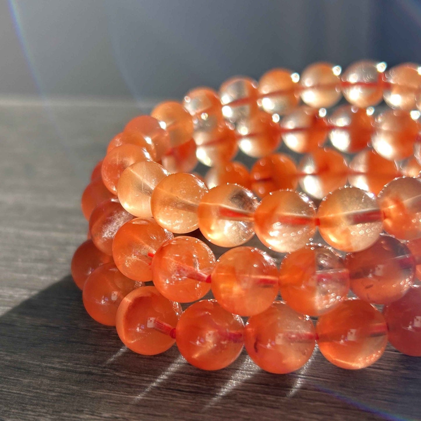 Top Quality Red Rutilated Quartz Bracelet in 8 to 10MM