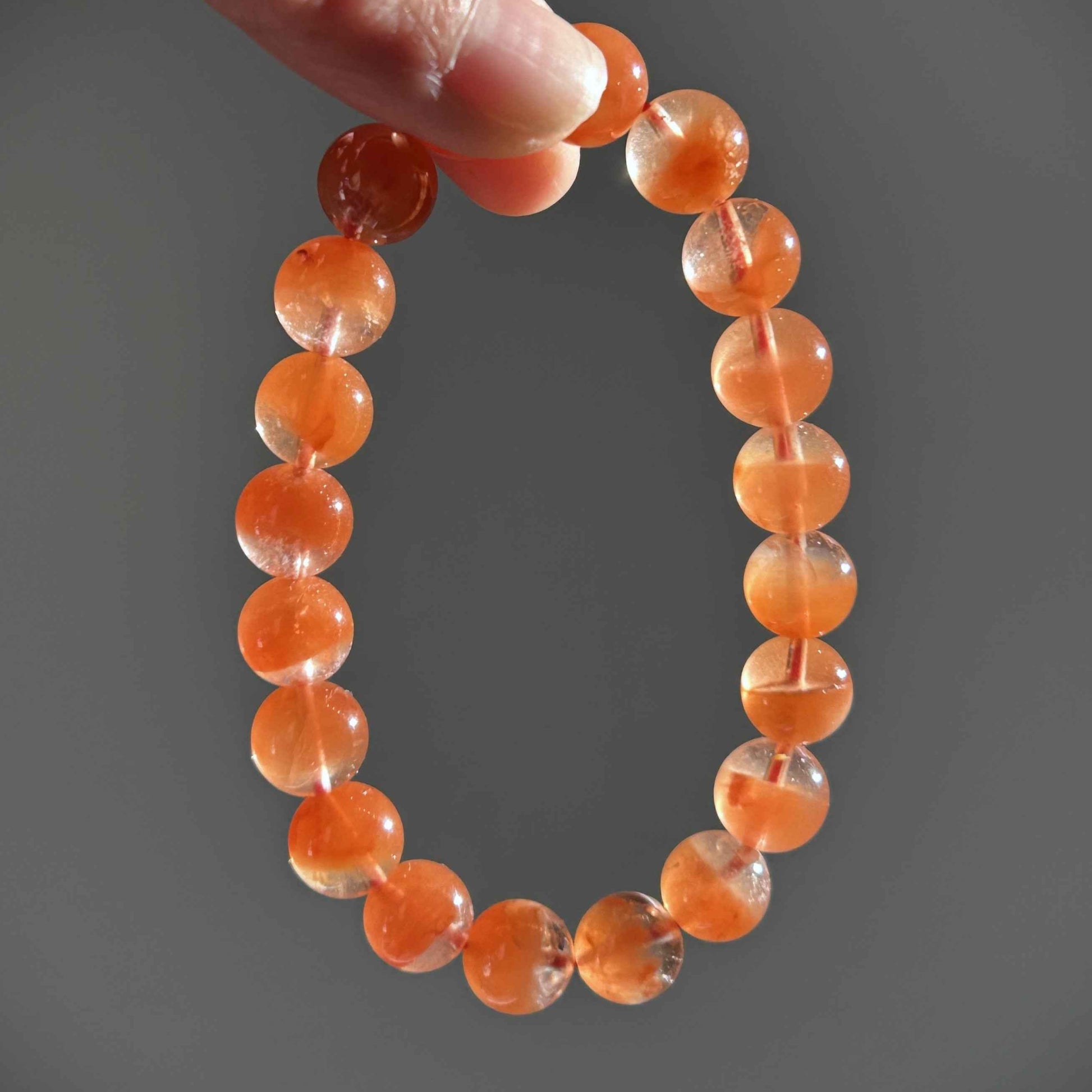 Top Quality Red Rutilated Quartz Bracelet in 8 to 10MM