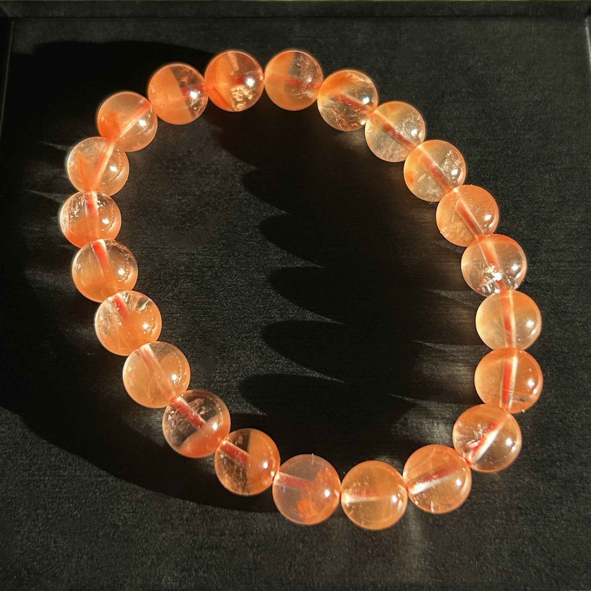 Top Quality Red Rutilated Quartz Bracelet in 8 to 10MM