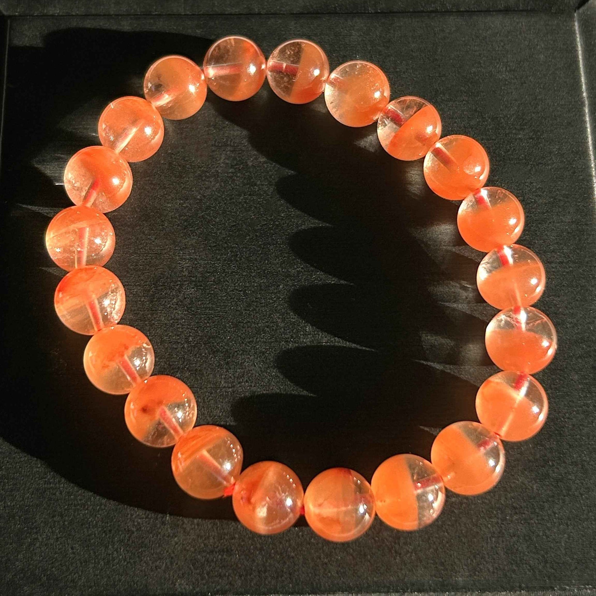 Top Quality Red Rutilated Quartz Bracelet in 8 to 10MM
