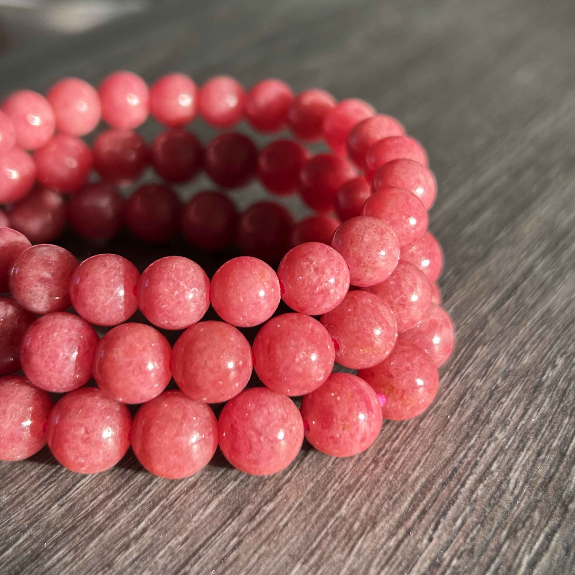 Top Quality Natural Rhodonite Bracelet in 7 to 10MM