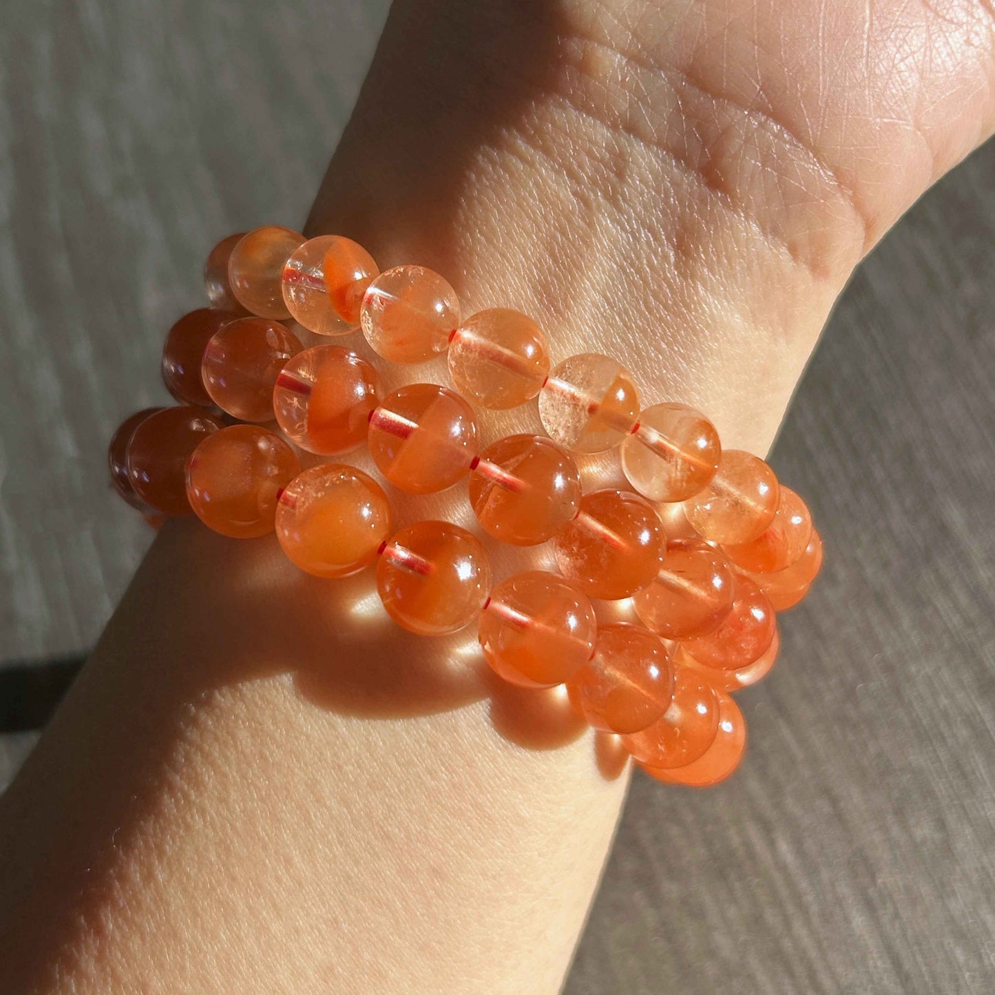 Top Quality Red Rutilated Quartz Bracelet in 8 to 10MM