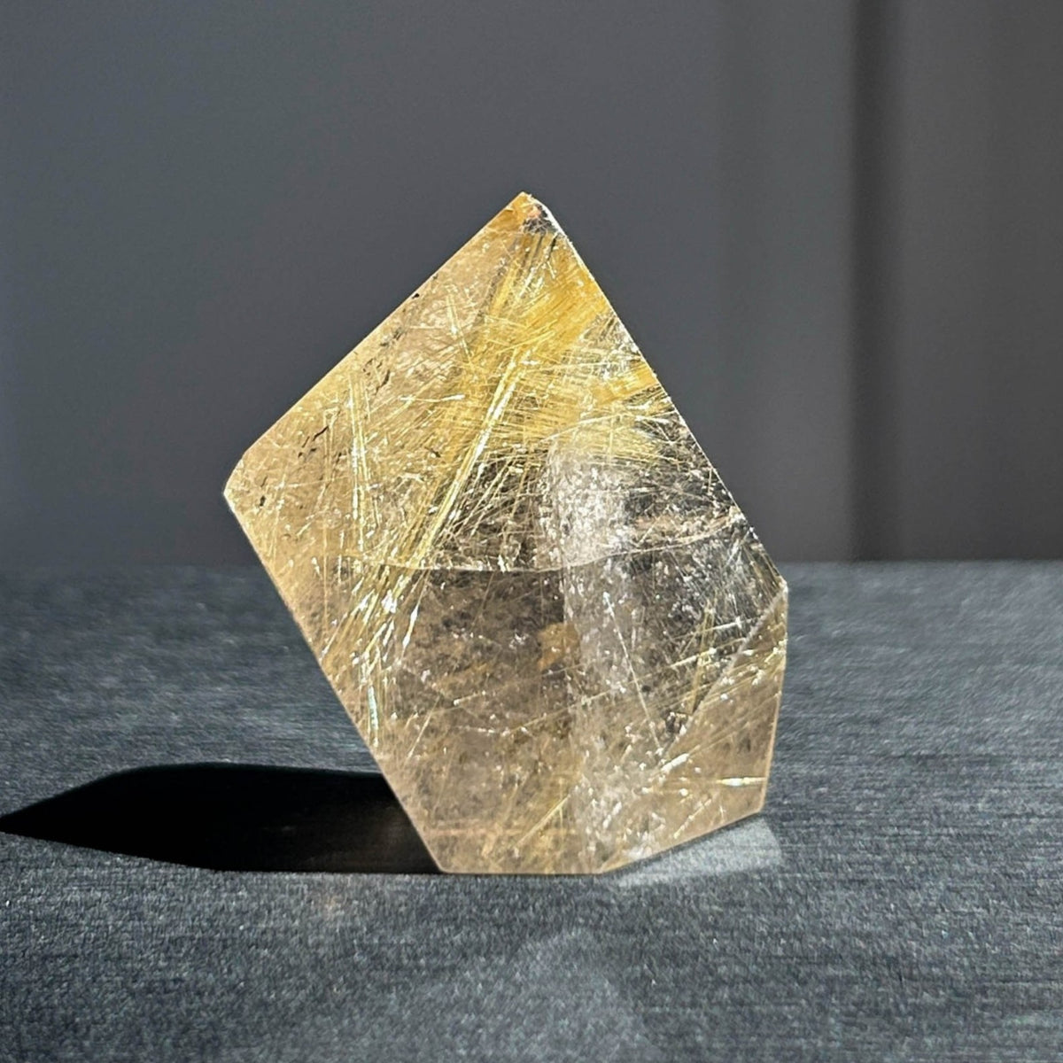 High Quality Golden Rutilated Quartz Cluster