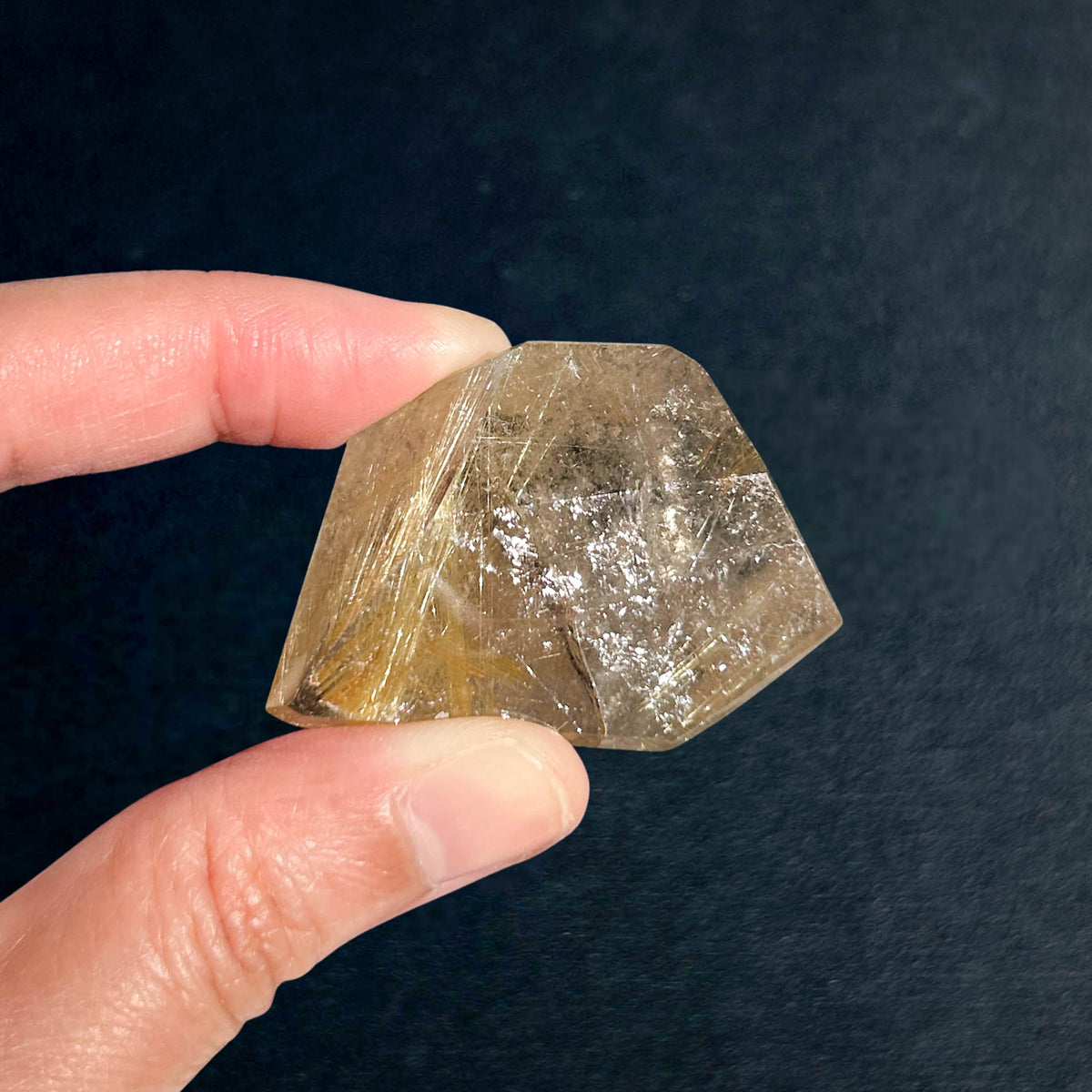 High Quality Golden Rutilated Quartz Cluster