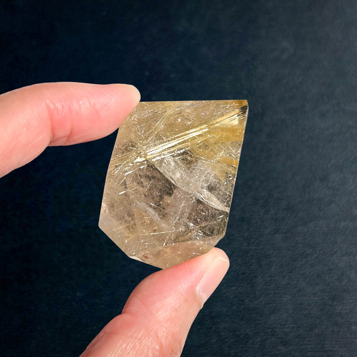 High Quality Golden Rutilated Quartz Cluster