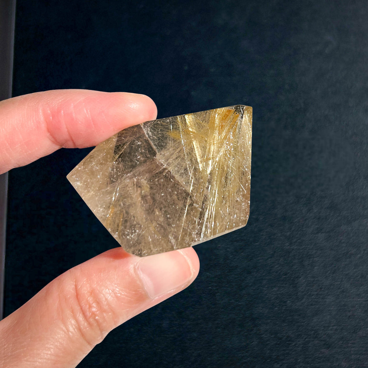 High Quality Golden Rutilated Quartz Cluster