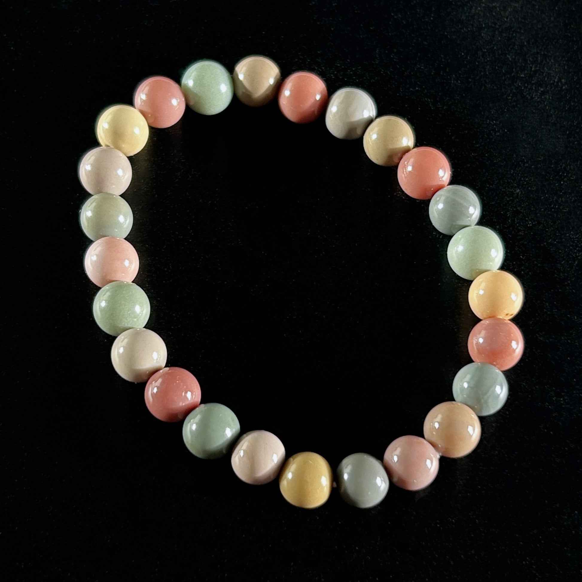 High Quality Rainbow Alashan Agate Bracelet in 7 to 11MM