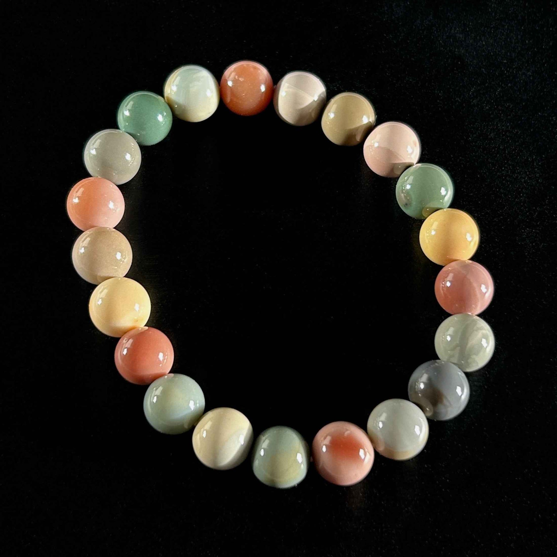 High Quality Rainbow Alashan Agate Bracelet in 7 to 11MM