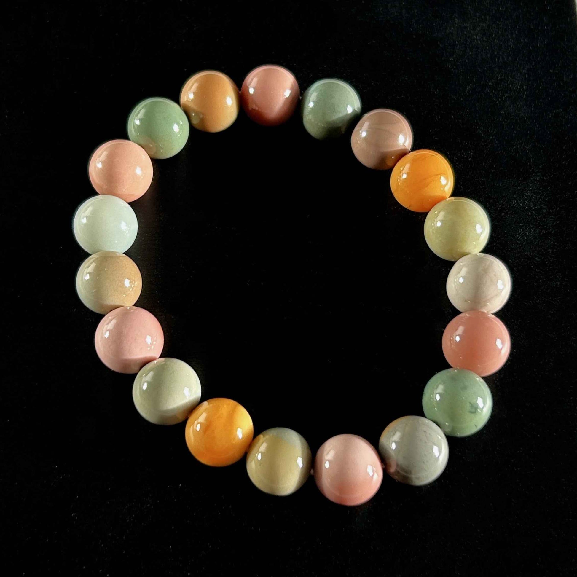 High Quality Rainbow Alashan Agate Bracelet in 7 to 11MM