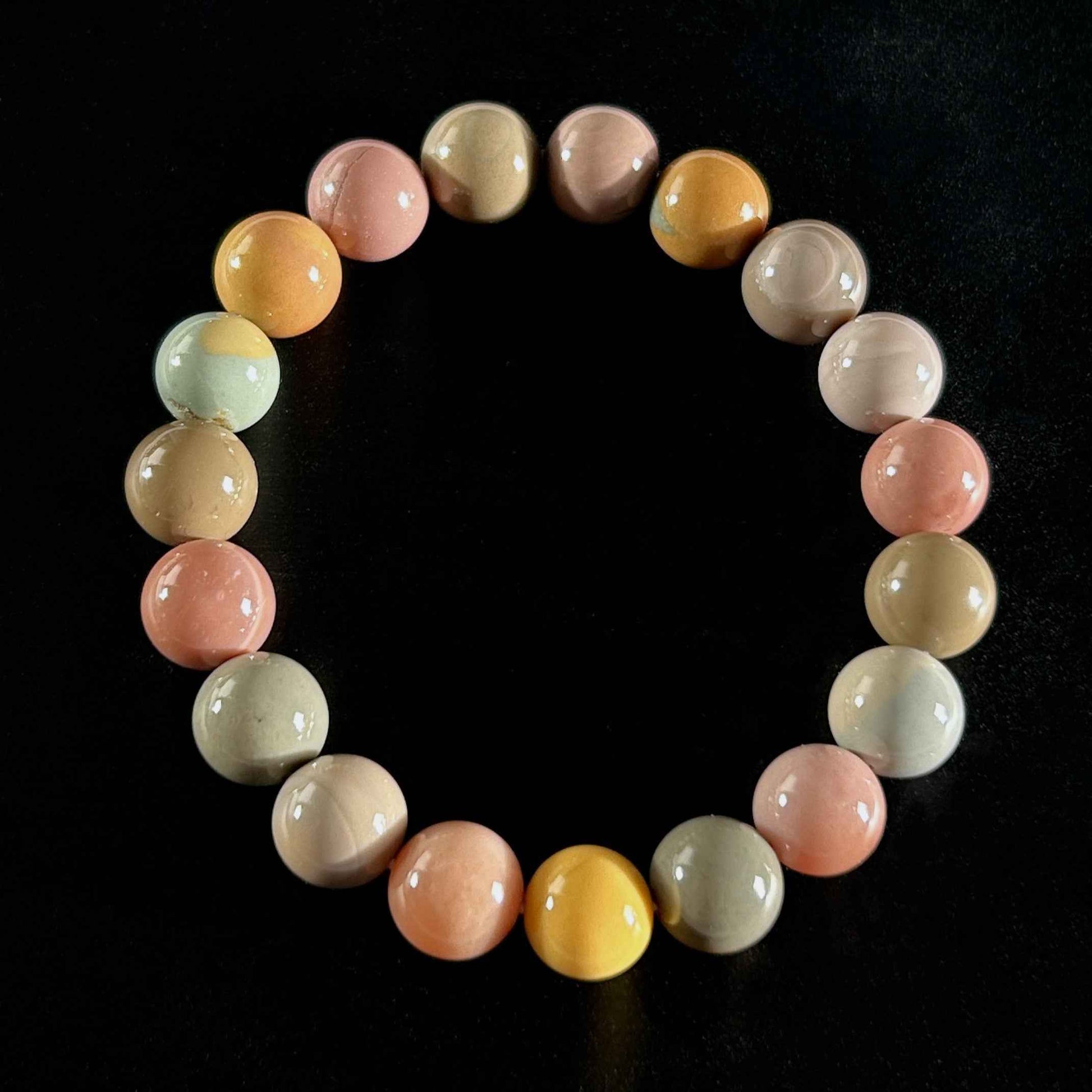 High Quality Rainbow Alashan Agate Bracelet in 7 to 11MM