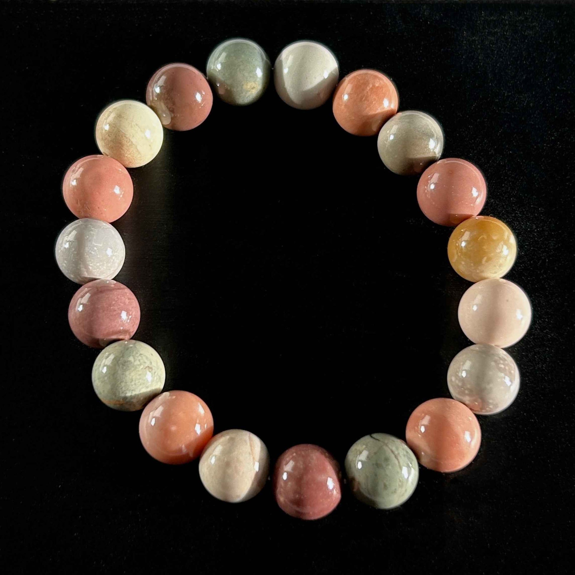 High Quality Rainbow Alashan Agate Bracelet in 7 to 11MM