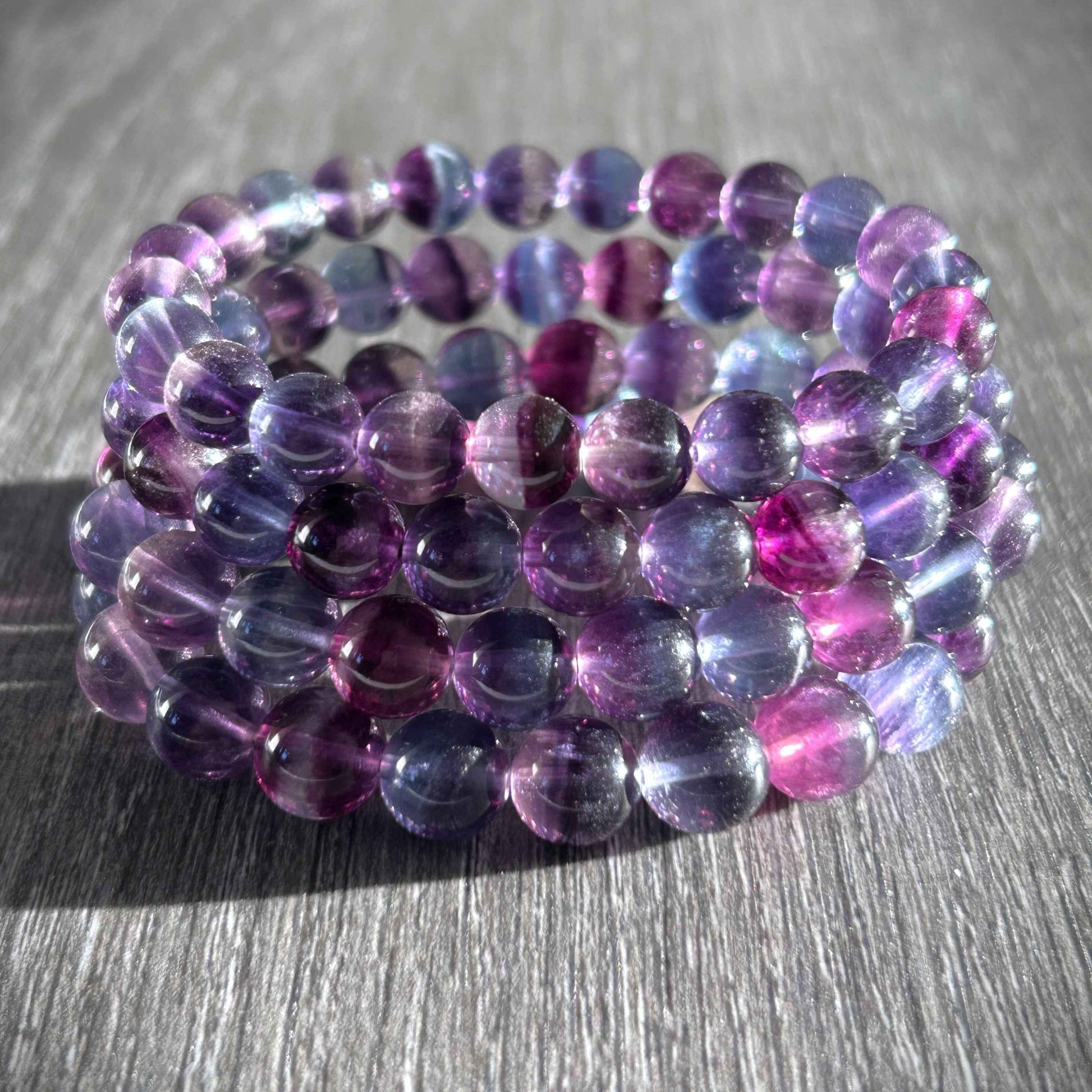 High Quality Mermaid Fluorite Bracelet in 8 to 10MM