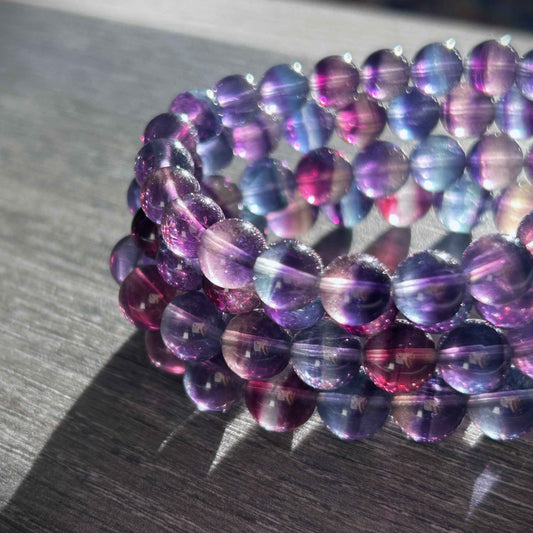 High Quality Mermaid Fluorite Bracelet in 8 to 10MM