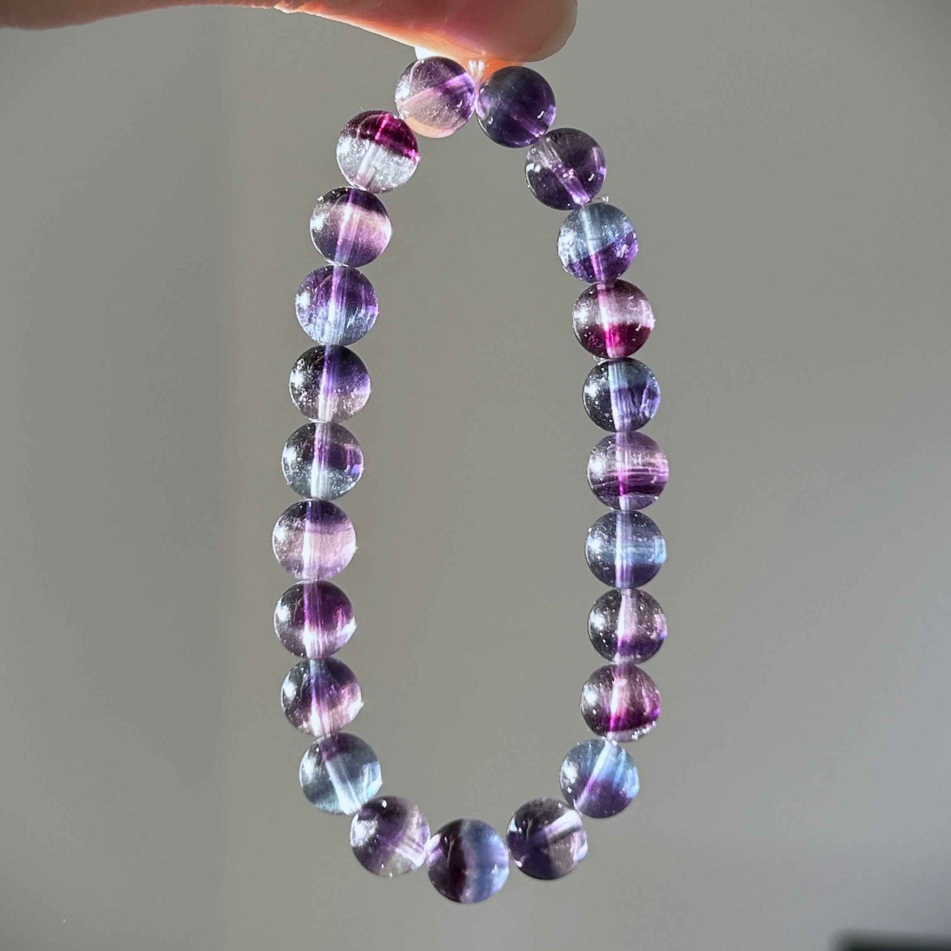High Quality Mermaid Fluorite Bracelet in 8 to 10MM