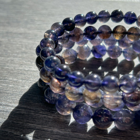 Natural Iolite Bracelet in 7-10MM