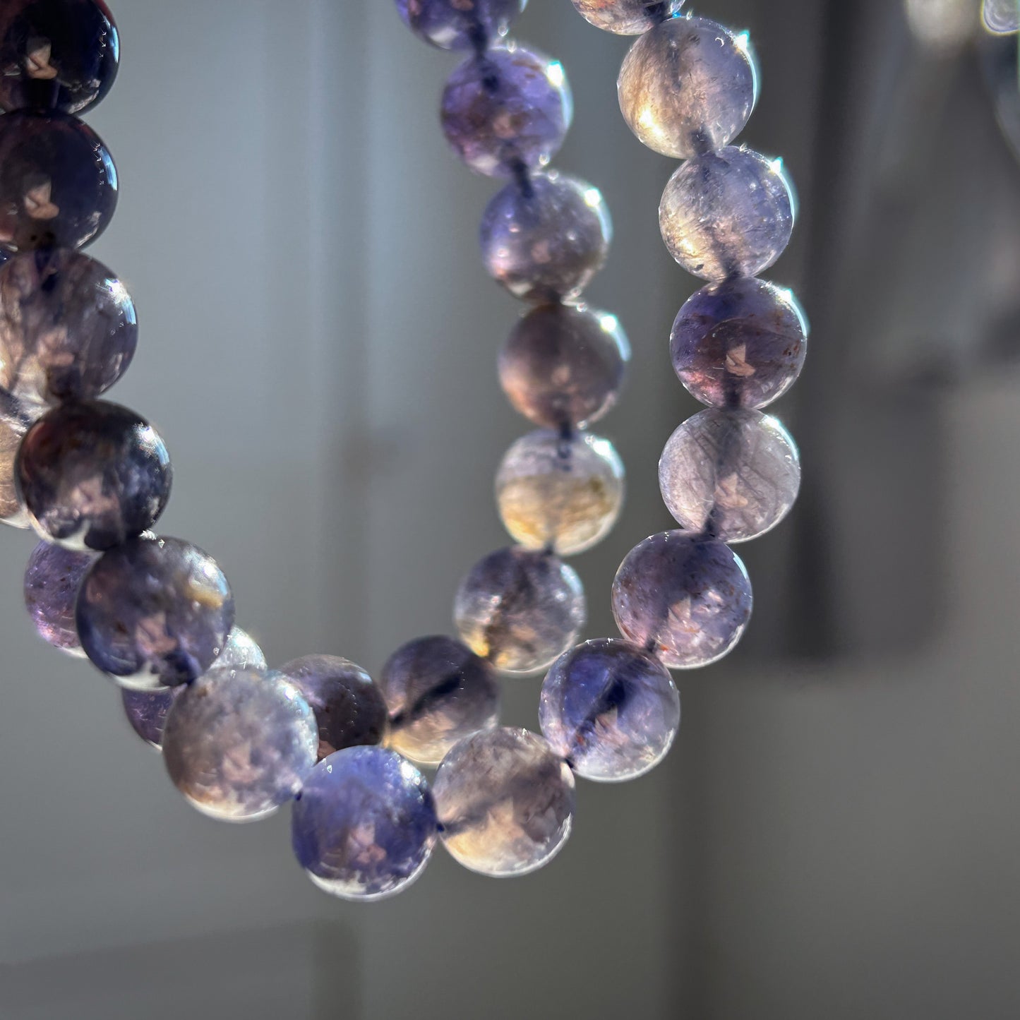 Natural Iolite Bracelet in 7-10MM