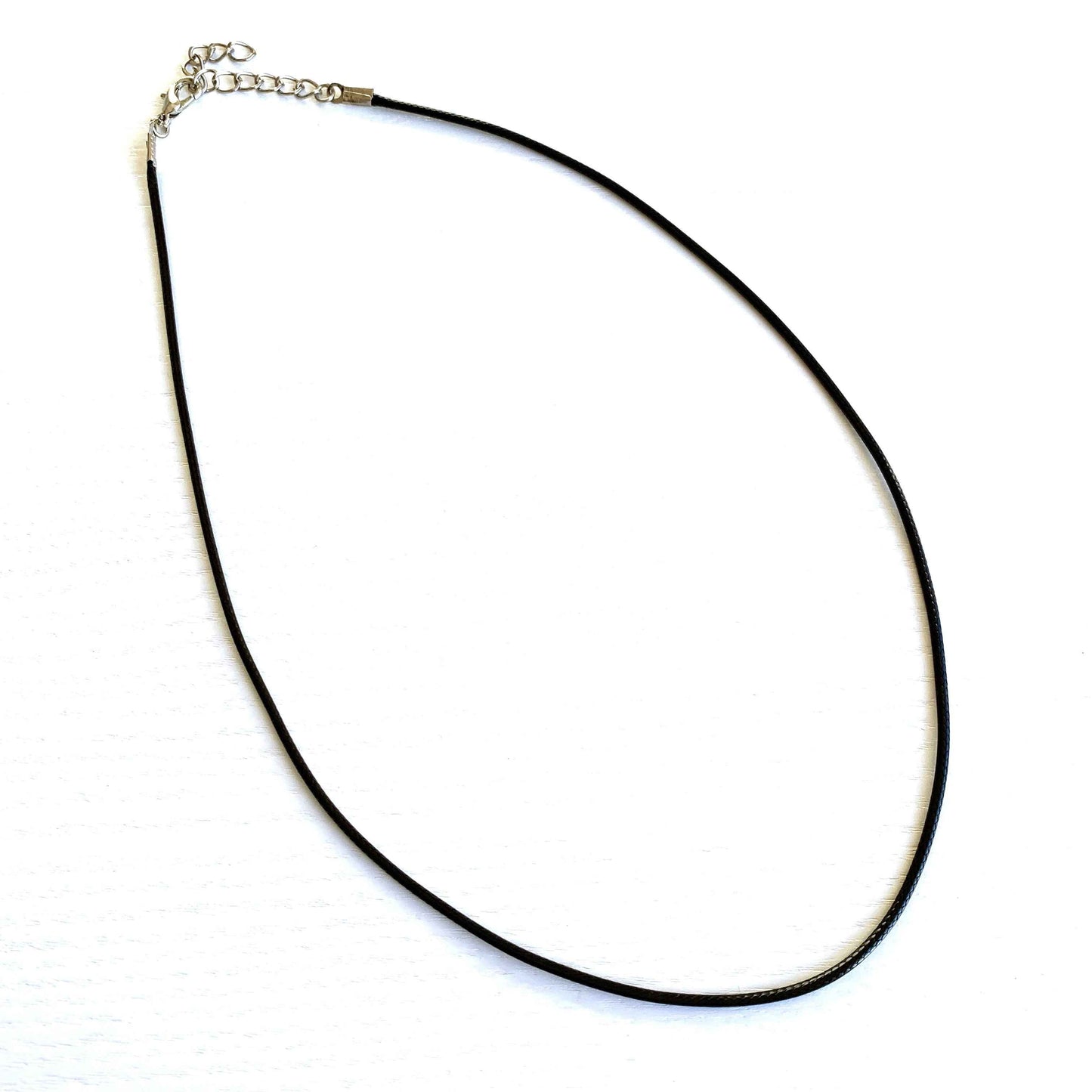 Silver Adjustable Necklace Chain for Pendant | Box Chain Snake Chain Wax Polyester Cord